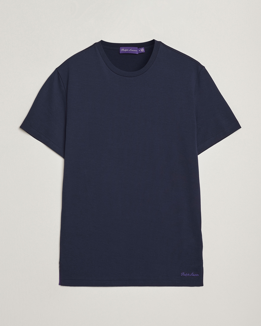 Homme | T-shirts | Ralph Lauren Purple Label | Luxury Cotton T-Shirt Chairman Navy