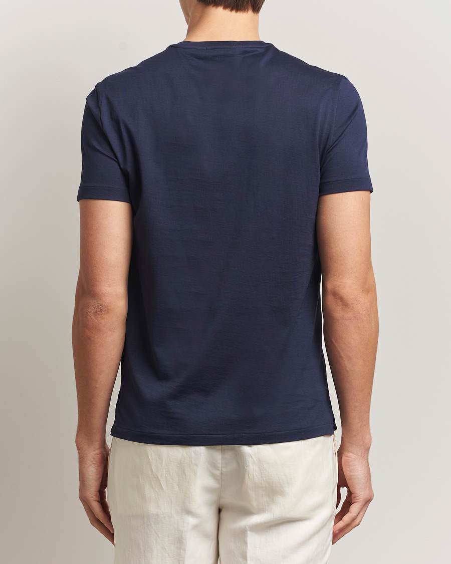 Homme | T-shirts | Ralph Lauren Purple Label | Luxury Cotton T-Shirt Chairman Navy
