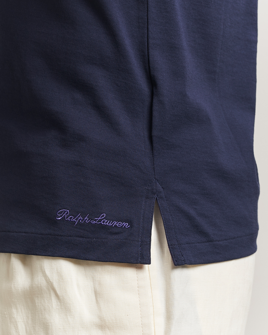 Homme | T-shirts | Ralph Lauren Purple Label | Luxury Cotton T-Shirt Chairman Navy