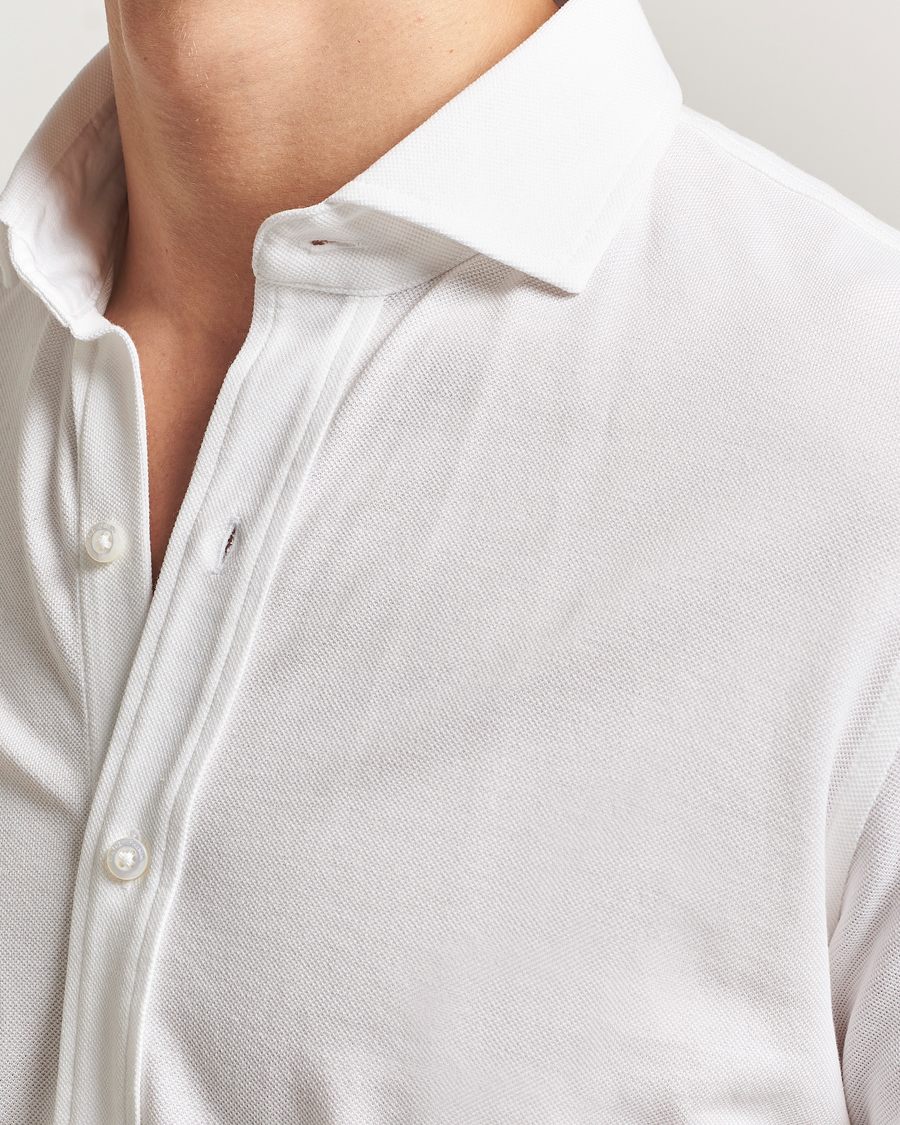 Homme | Chemises | Ralph Lauren Purple Label | Washed Cotton Pique Shirt White