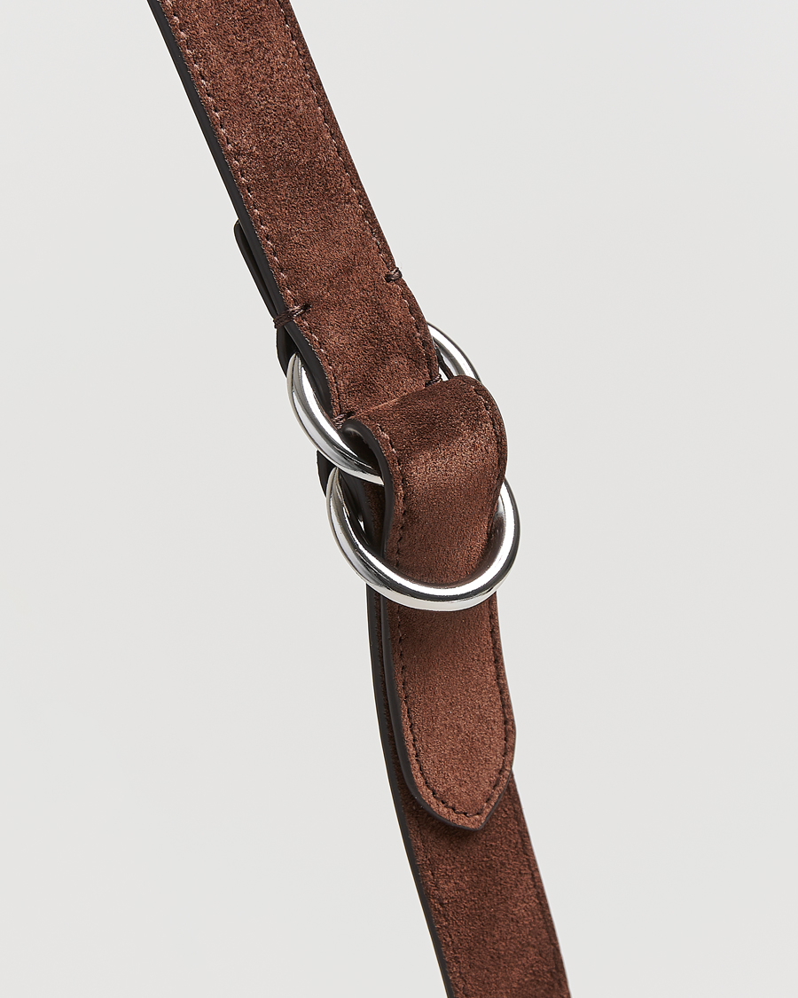 Homme | Ceintures | Ralph Lauren Purple Label | Ring Belt Dark Brown Suede