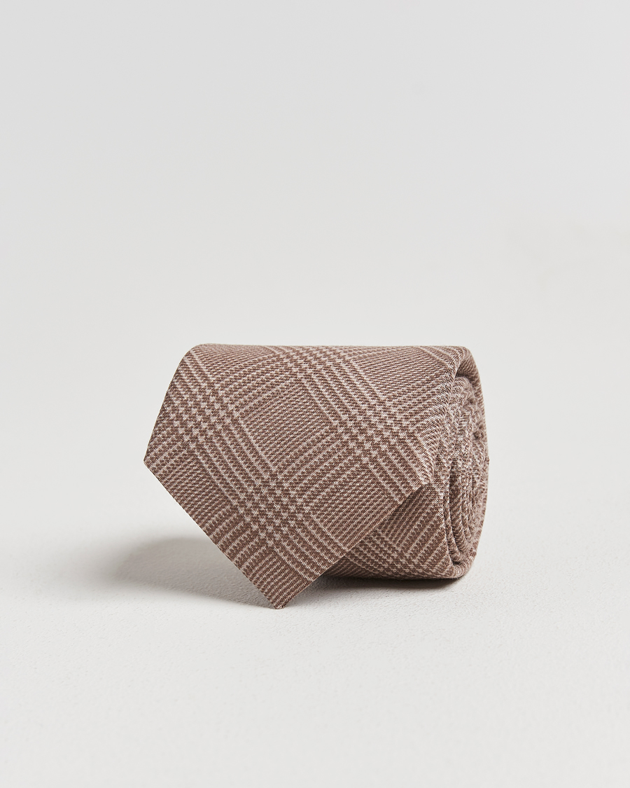 Homme | Cravates | Ralph Lauren Purple Label | Glenplaid Silk Tie Beige