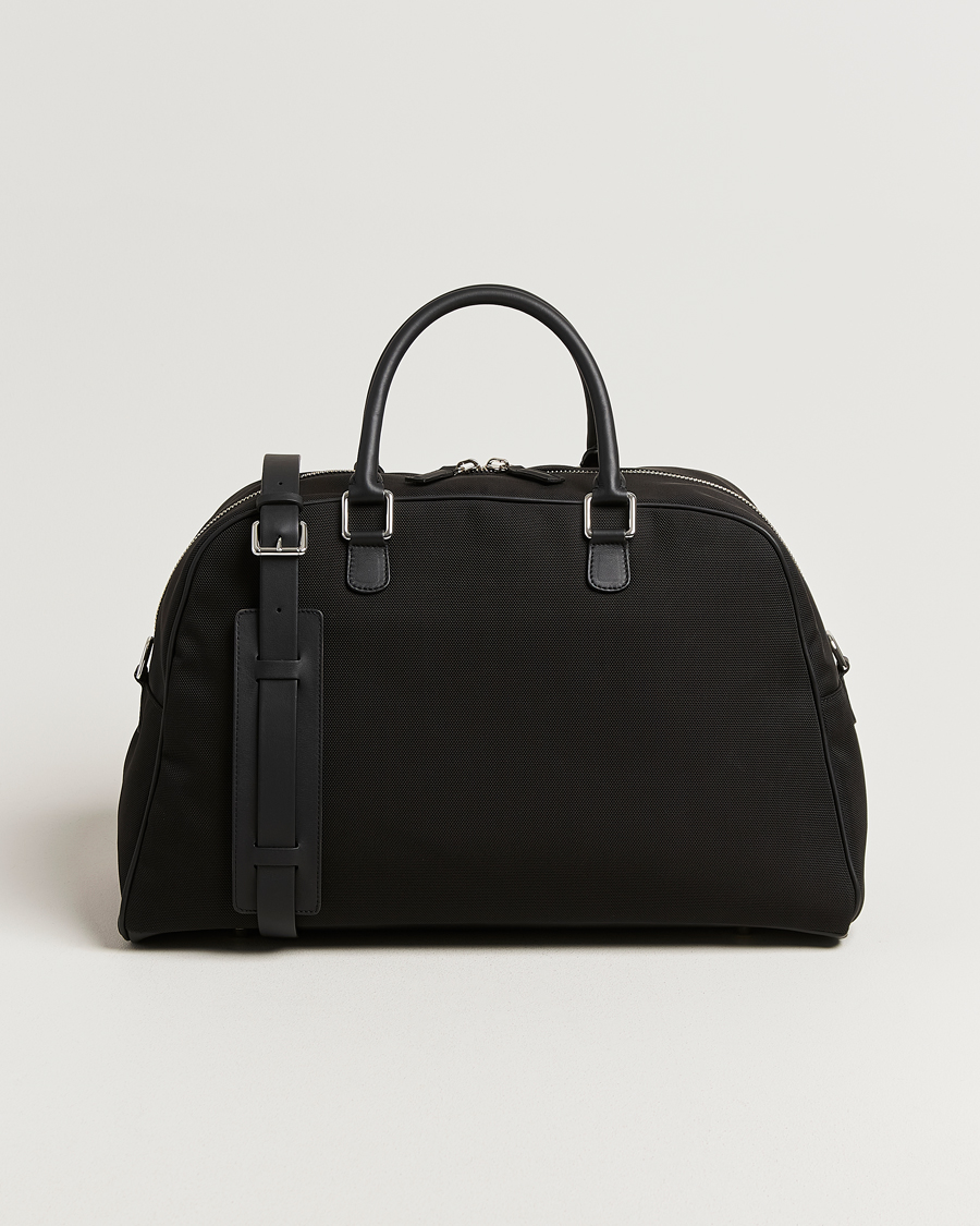 Homme | Sacs | Anderson's | Balistic Nylon/Leather Weekendbag Black