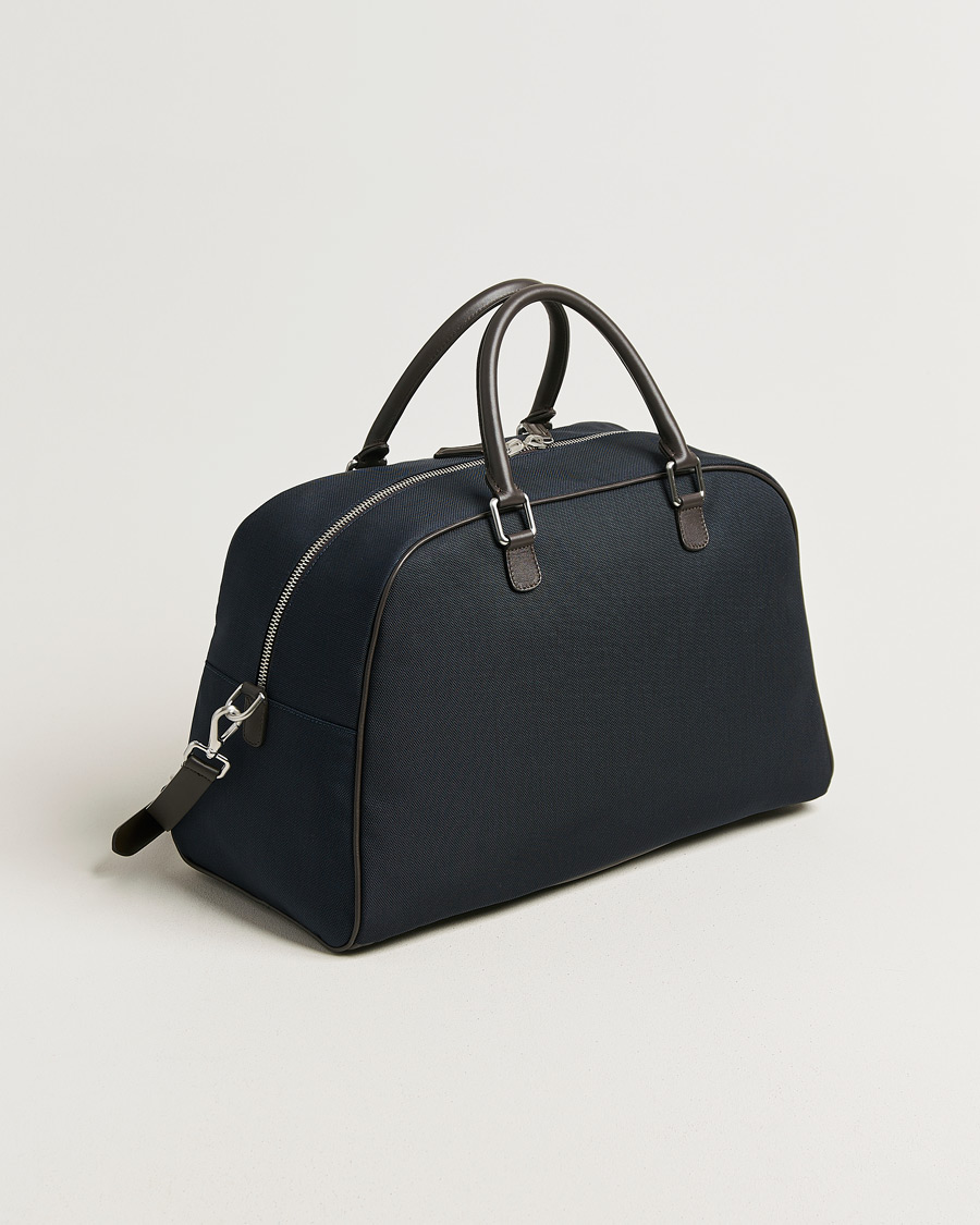 Homme | Sacs | Anderson's | Balistic Nylon/Leather Weekendbag Navy