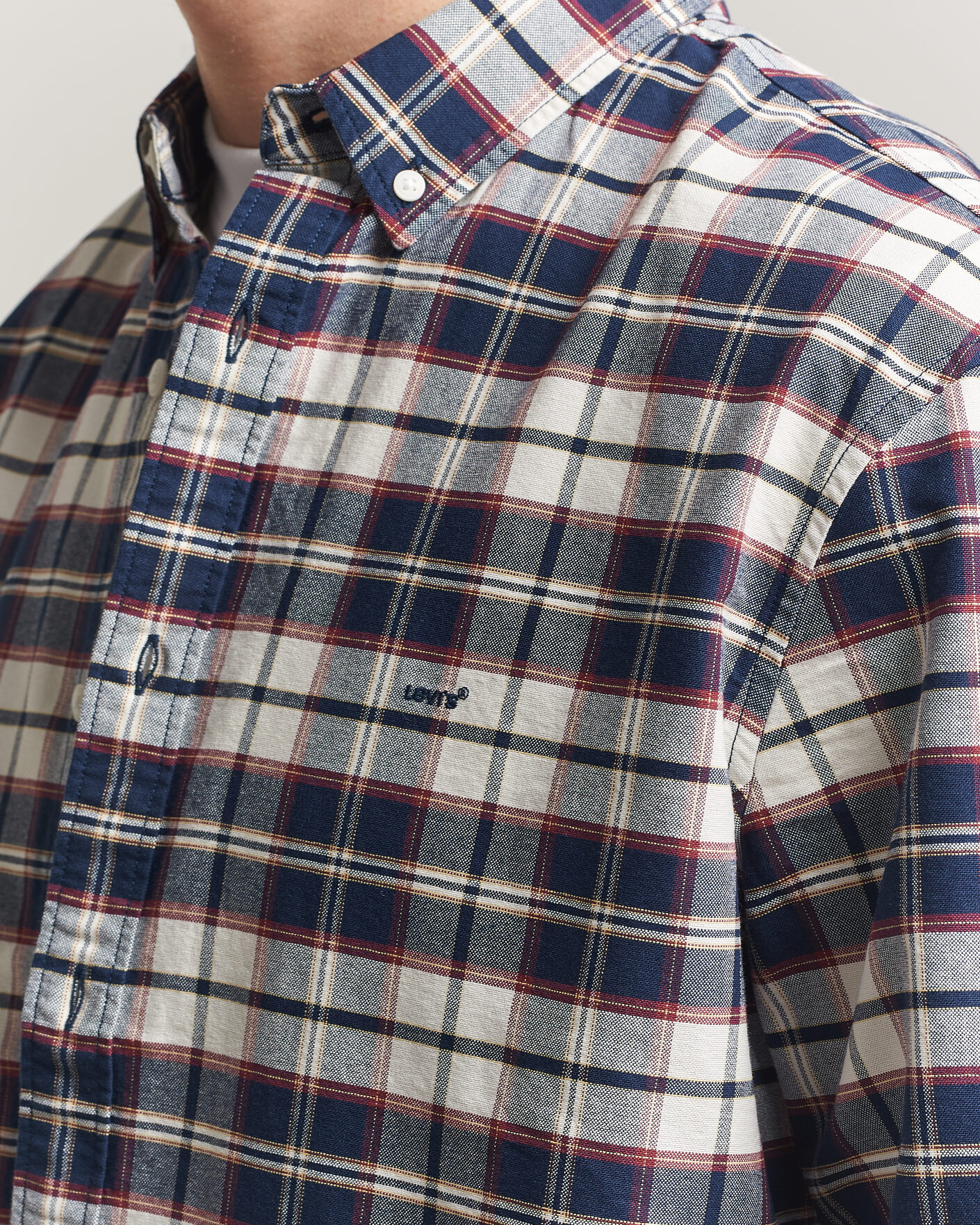 Homme | Chemises | Levi's | Cotton Checked Shirt Dress Blues