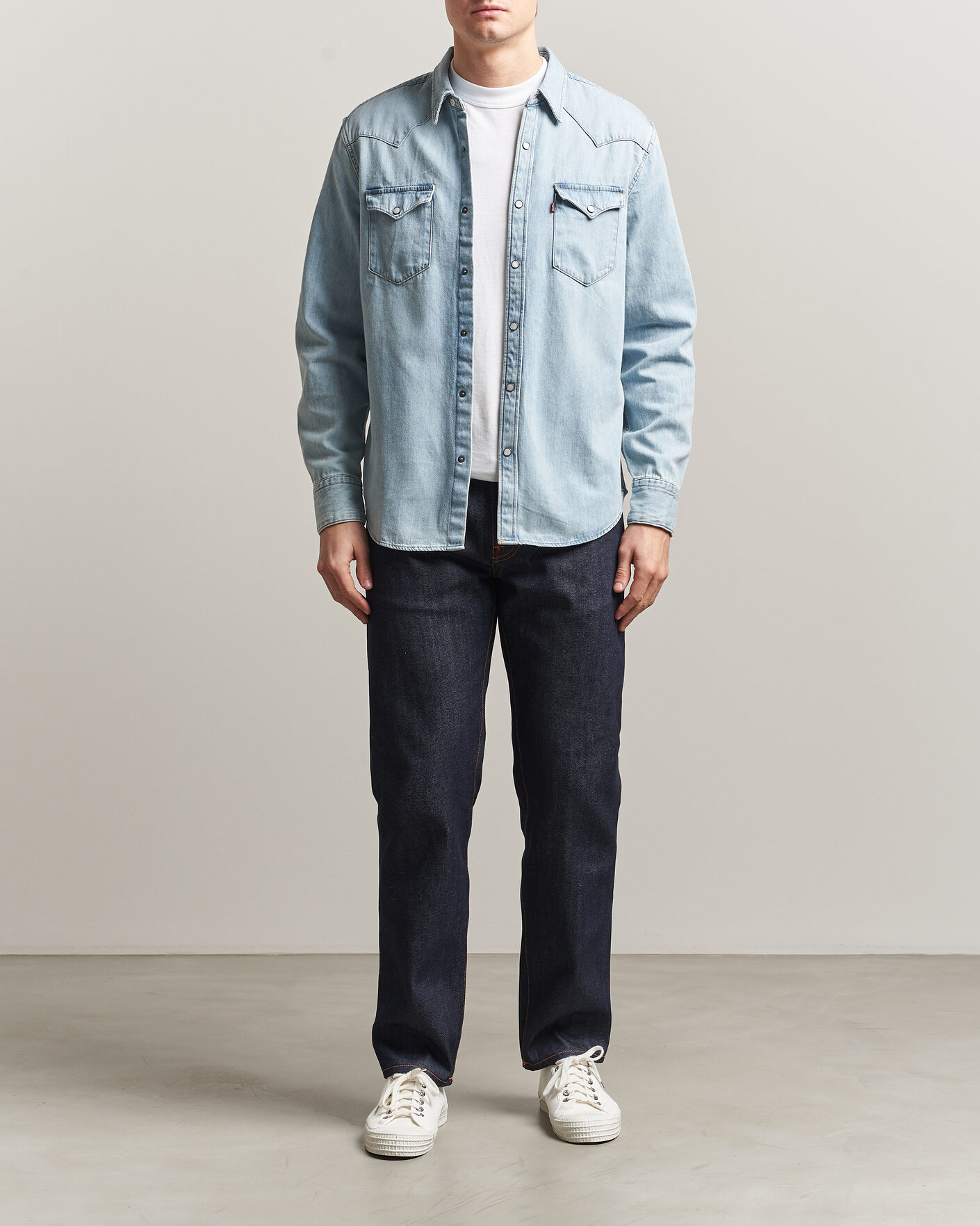 Homme | Chemises | Levi's | Barstow Western Standard Shirt Worn In Blue