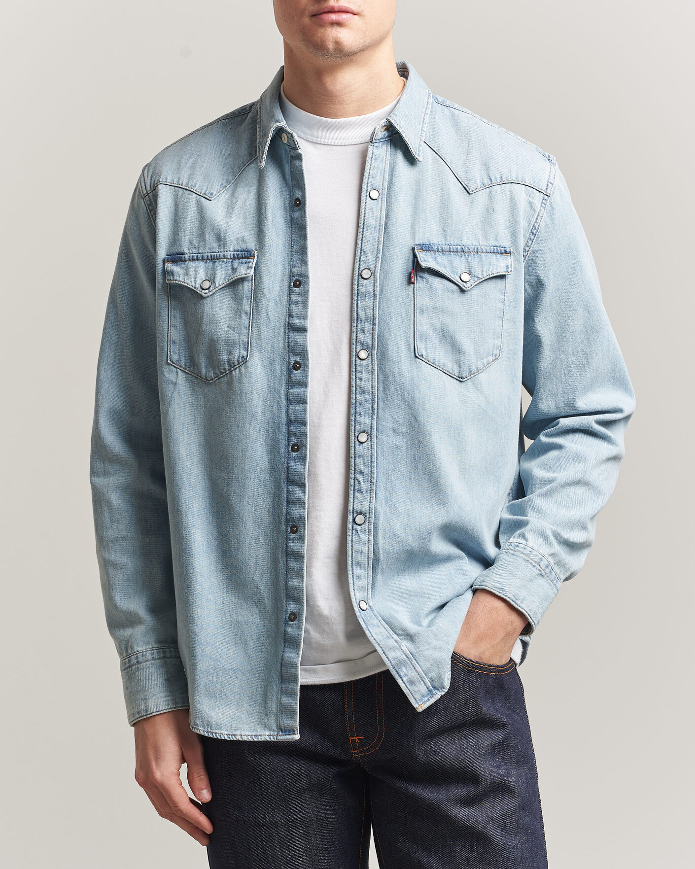 Homme | Chemises | Levi's | Barstow Western Standard Shirt Worn In Blue