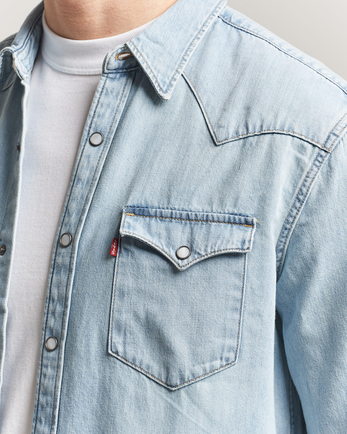 Homme | Chemises | Levi's | Barstow Western Standard Shirt Worn In Blue