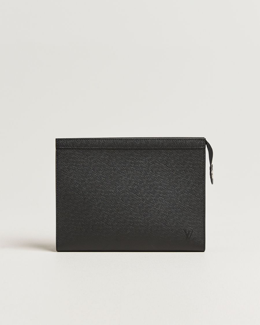 Homme | Pre-Owned & Vintage Bags | Louis Vuitton Pre-Owned | Pochette Voyage Taiga MM Black