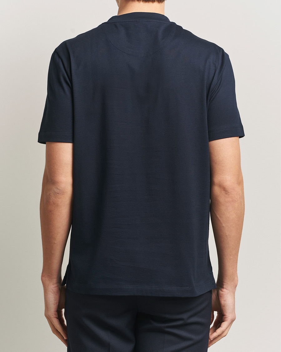 Homme | T-shirts | Brioni | Short Sleeve Cotton T-Shirt Navy