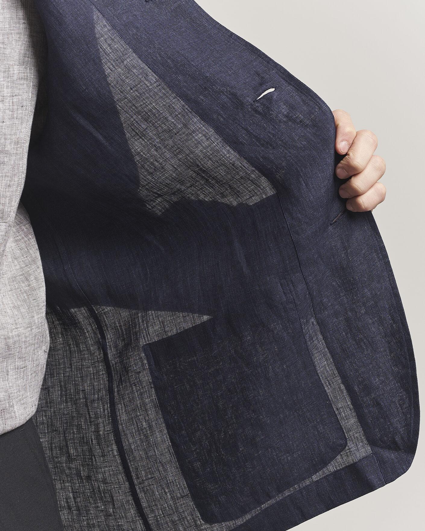 Homme | Chemises | Brioni | Linen Shirt Blazer Navy