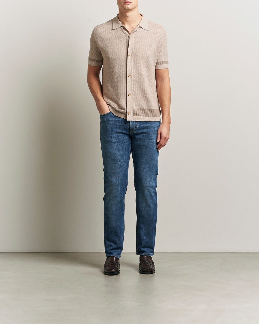 Homme | Pantalons | Brioni | 5-Pocket Denim Medium Blue Wash