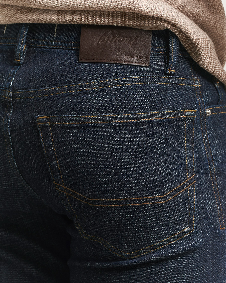 Homme | Pantalons | Brioni | 5-Pocket Denim Dark Blue Wash