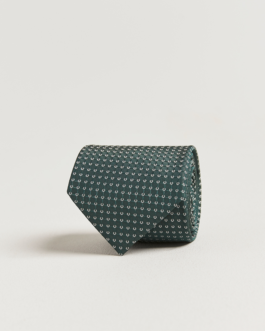 Homme | Cravates | Brioni | Microstructure Silk Tie Green