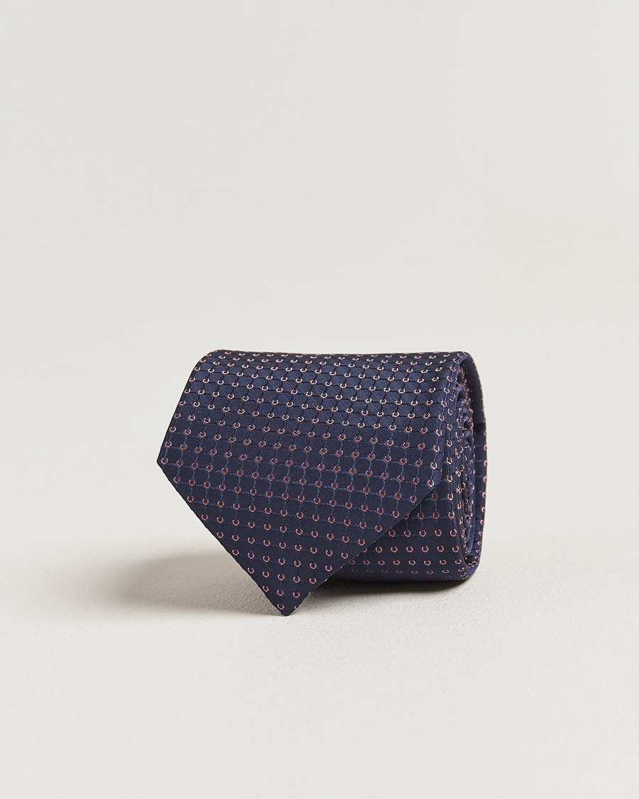Homme | Cravates | Brioni | Microstructure Silk Tie Navy
