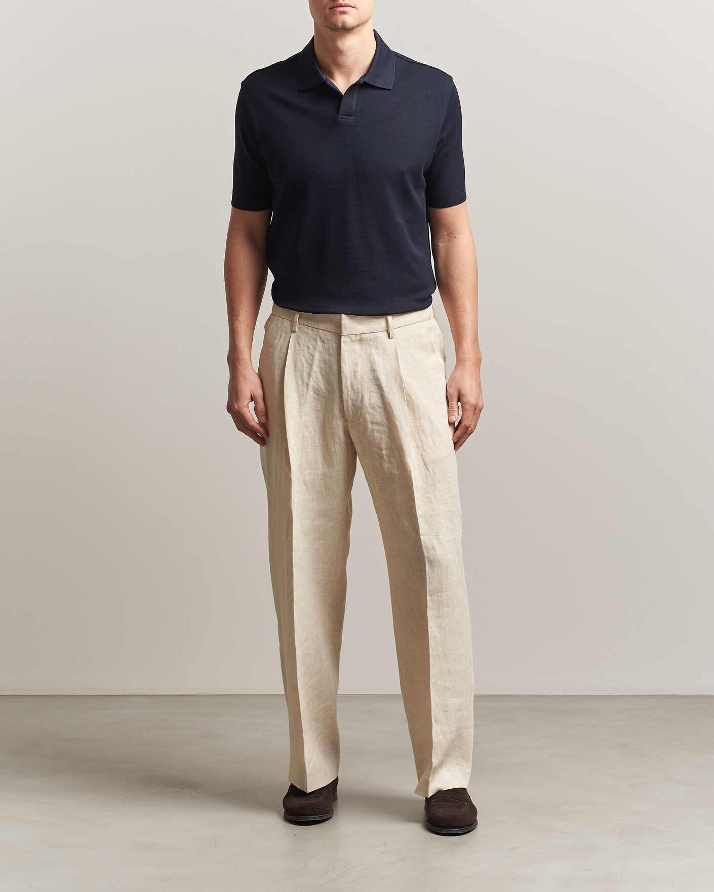 Homme | Polos | Altea | Jersey Piquet Polo Navy