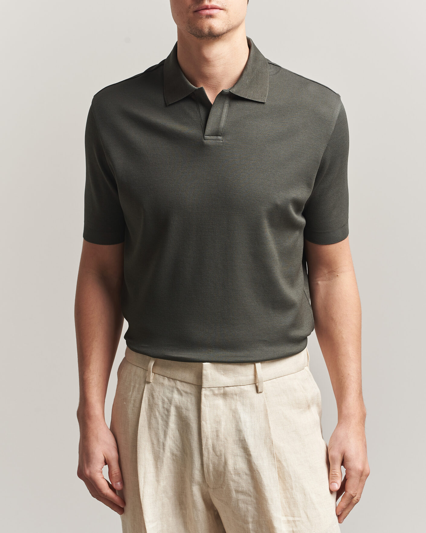 Homme | Polos | Altea | Jersey Piquet Polo Dark Green
