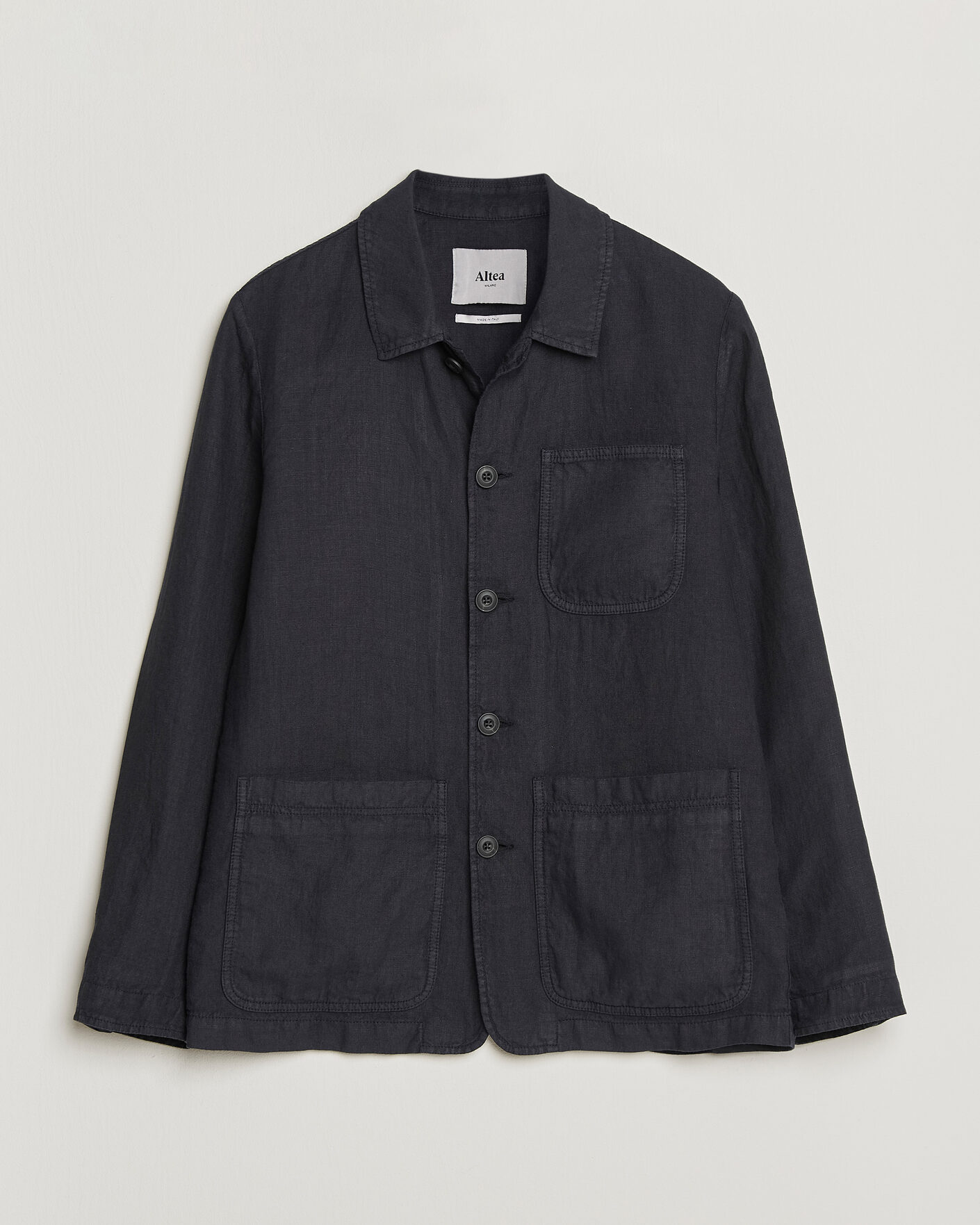 Homme | Manteaux Et Vestes | Altea | Linen Chore Jacket Navy