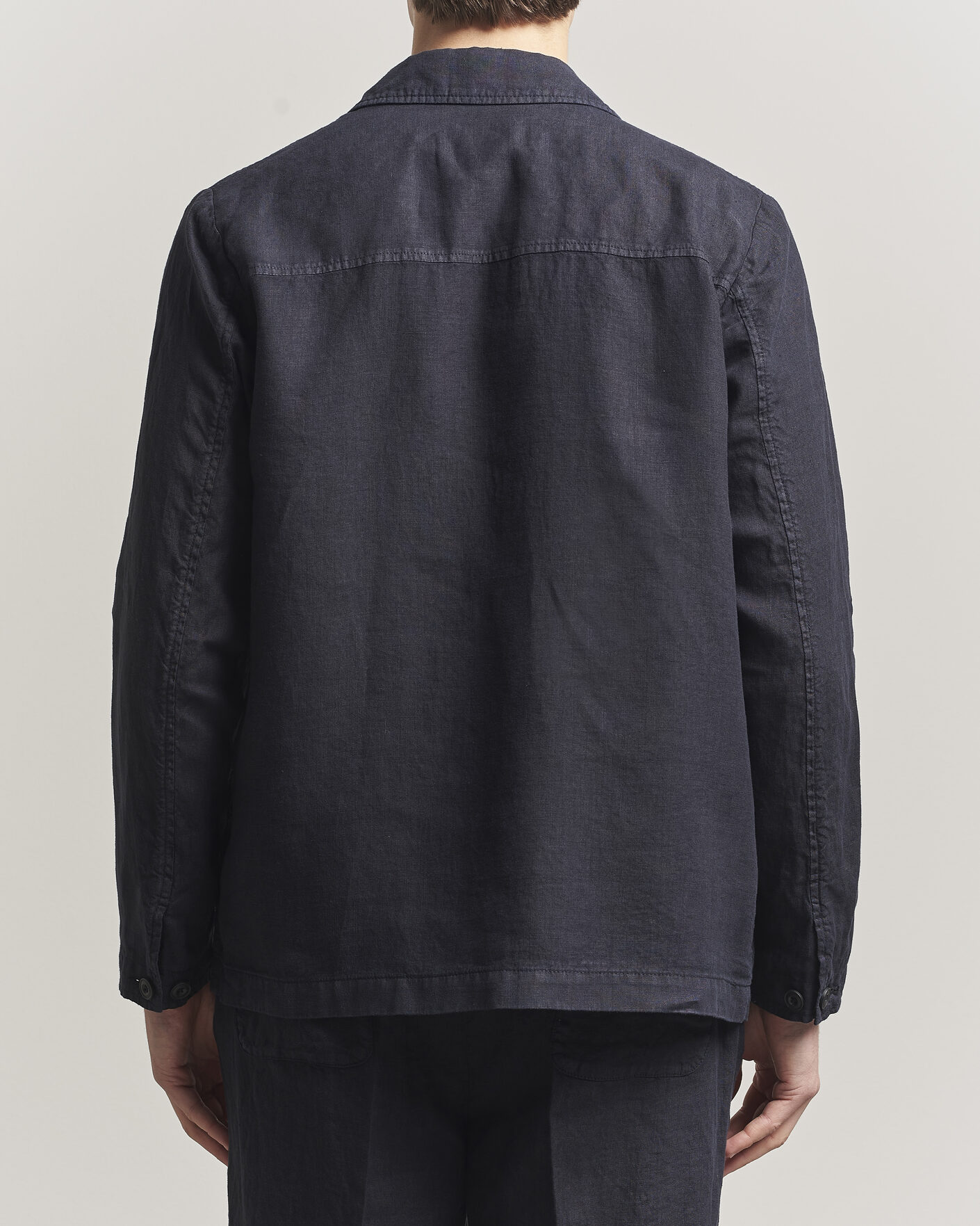 Homme | Manteaux Et Vestes | Altea | Linen Chore Jacket Navy