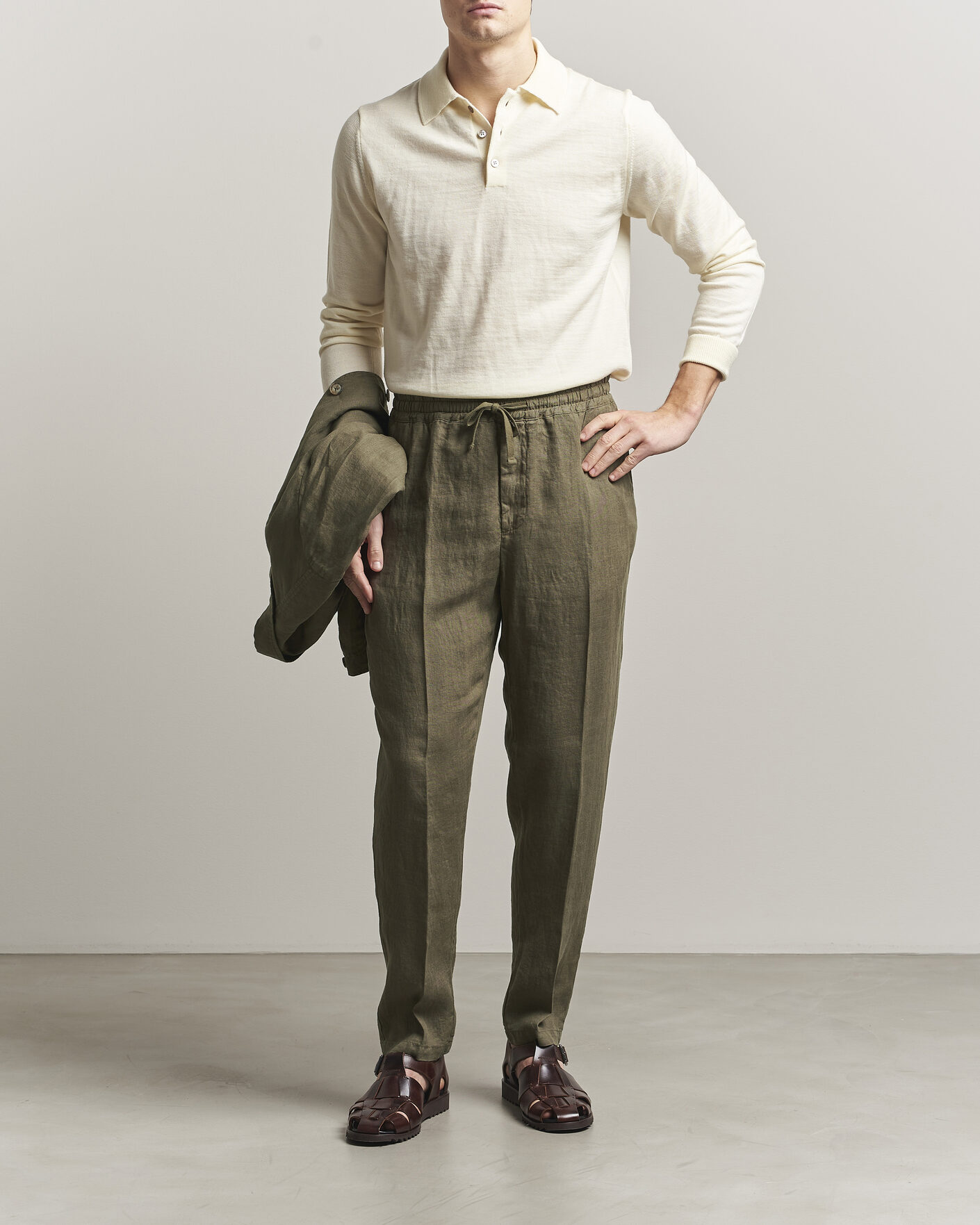 Homme | Pantalons | Altea | Linen Pants Military