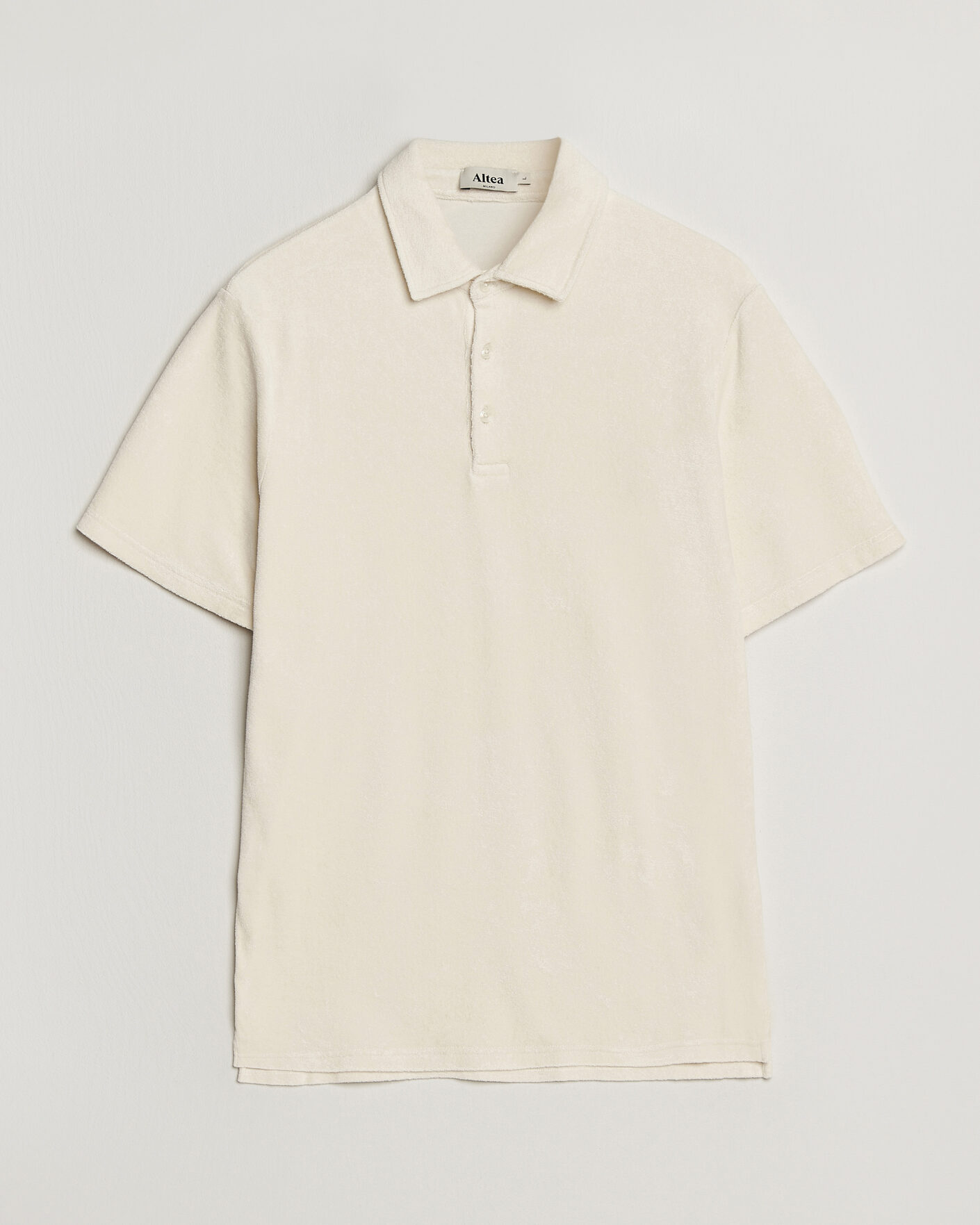 Homme | Polos | Altea | Terry Cotton Polo Off White