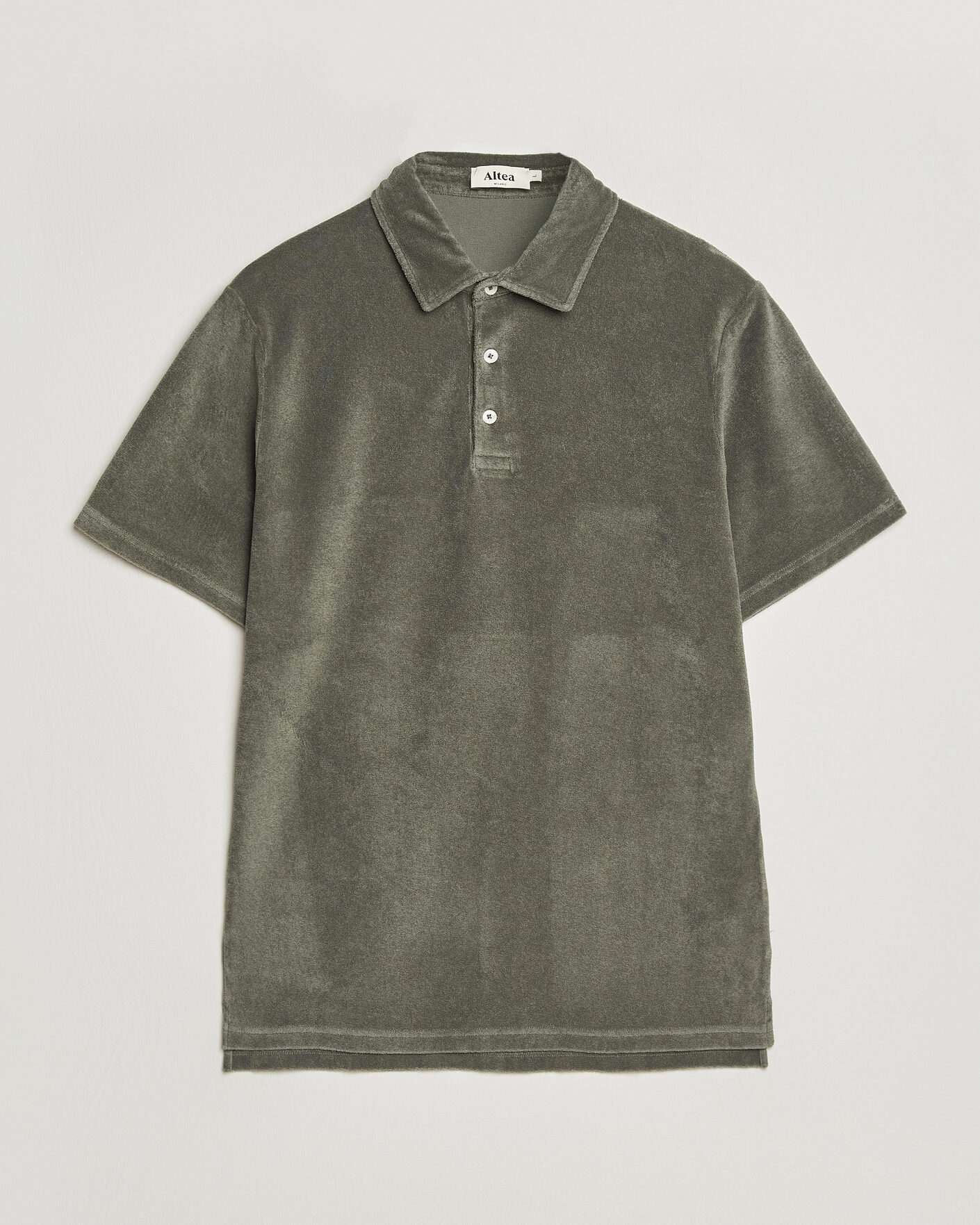 Homme | Polos | Altea | Terry Cotton Polo Olive