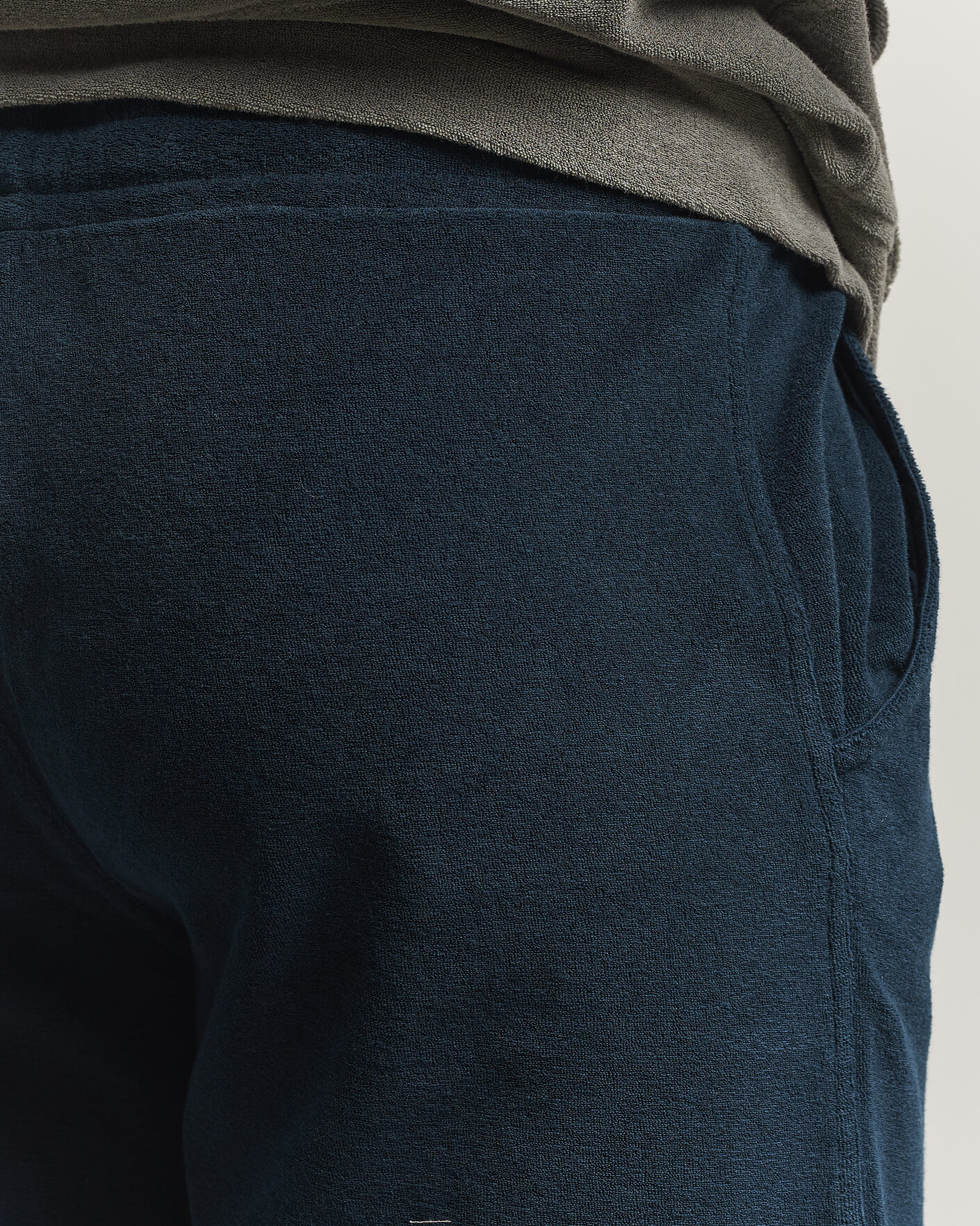 Homme | Shorts | Altea | Terry Drawstring Shorts Navy