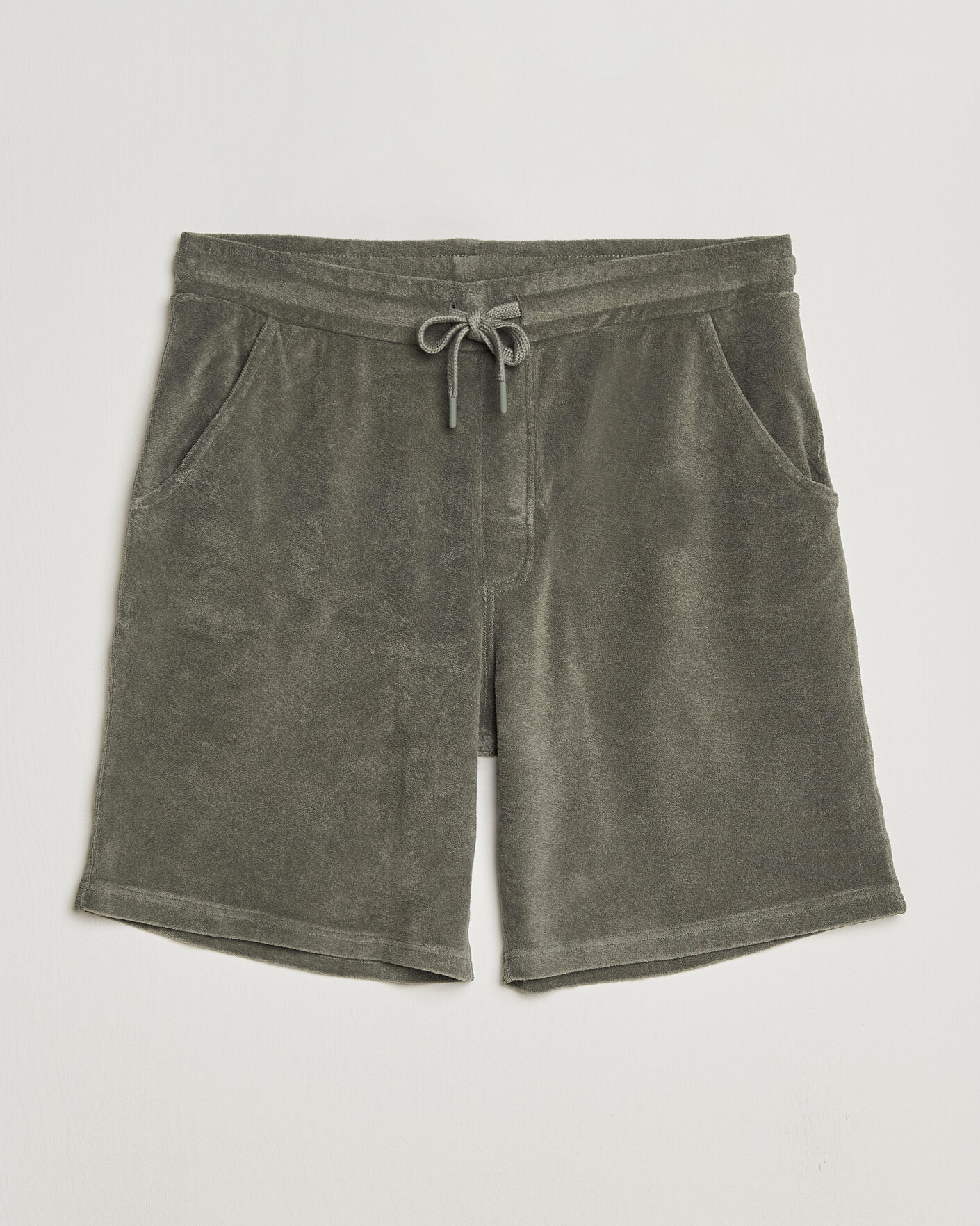 Homme | Shorts | Altea | Terry Drawstring Shorts Olive