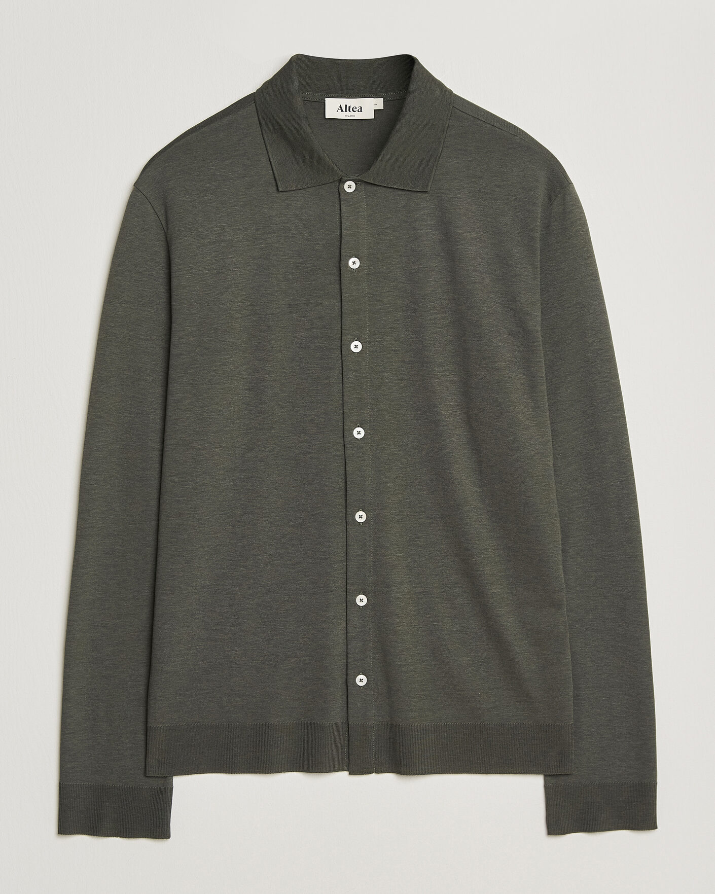 Homme | Chemises | Altea | Jersey Knit Shirt Olive