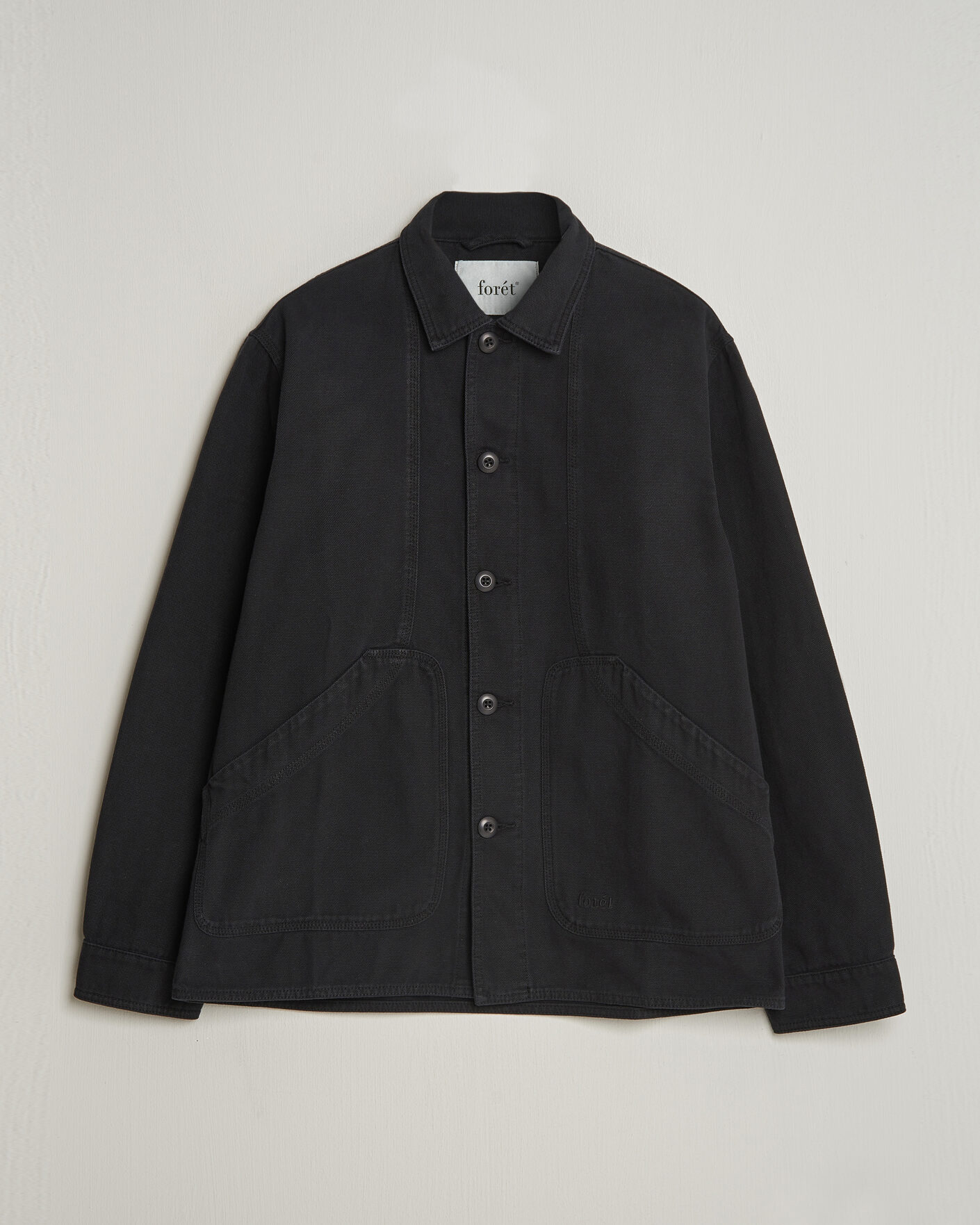 Homme | Chemises | Forét | Berry Canvas Overshirt Black