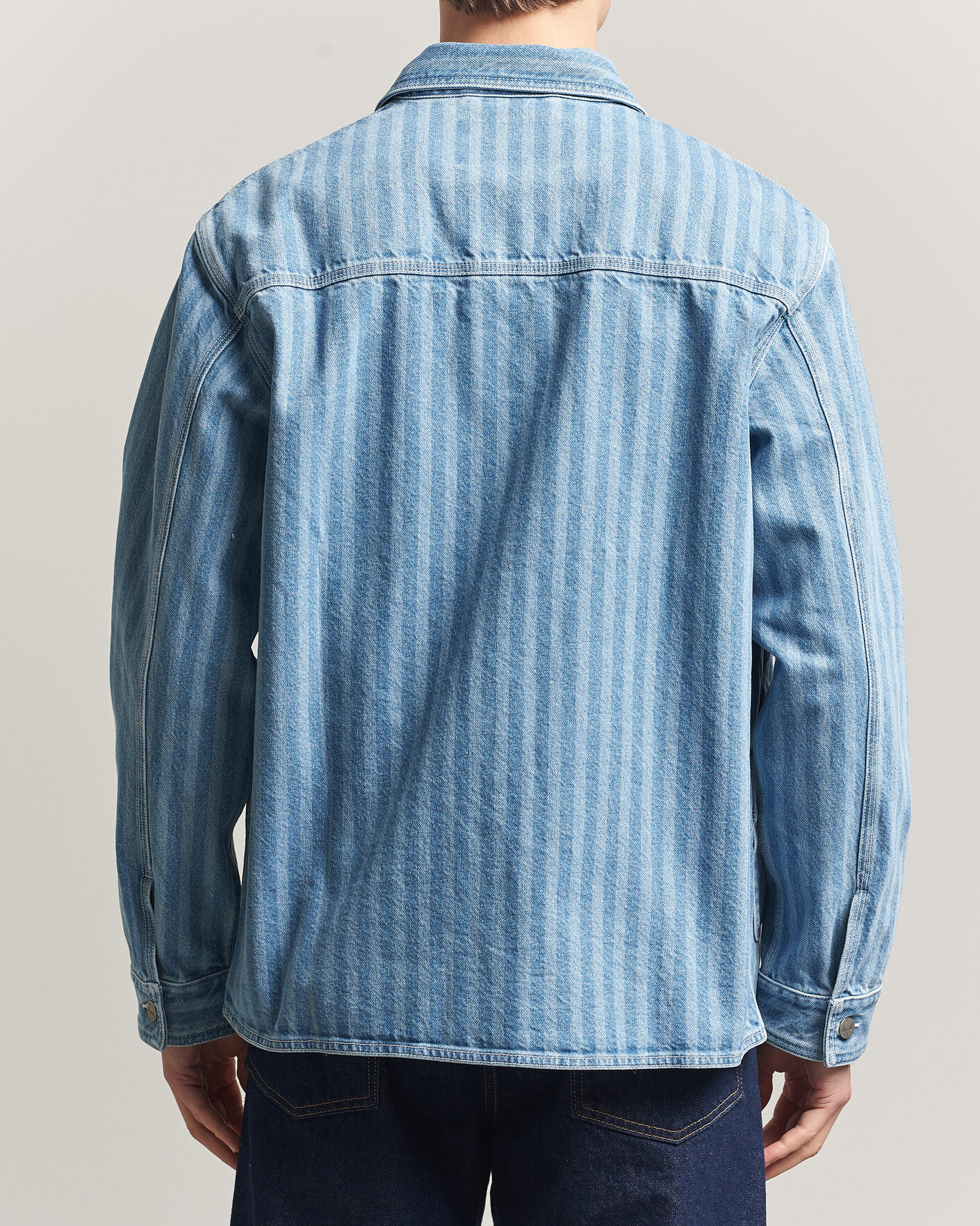 Homme | Chemises | Forét | Berry Denim Overshirt Striped Denim
