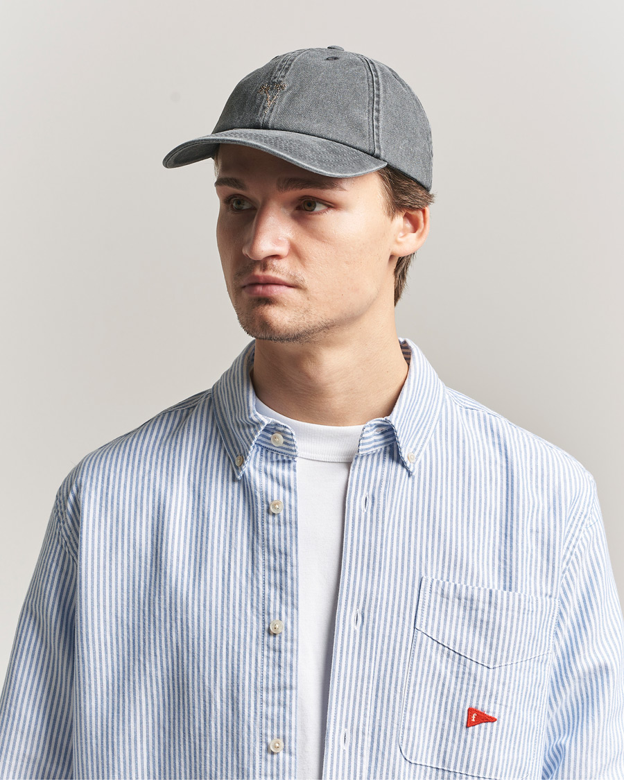 Homme | Bobs Et Casquettes | Forét | Bouquet Heavy Washed Cap Washed Black