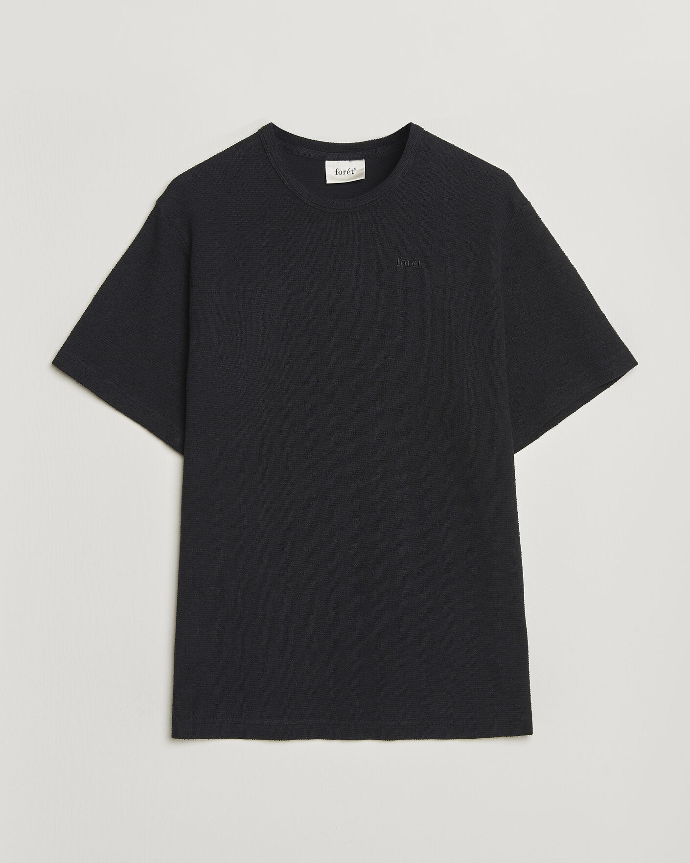 Homme | T-shirts | Forét | Fir Structured T-Shit Black