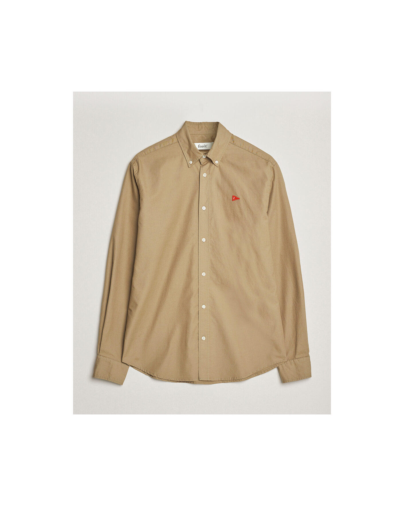 Homme | Chemises | Forét | Flag Regular Fit Oxford Shirt Khaki