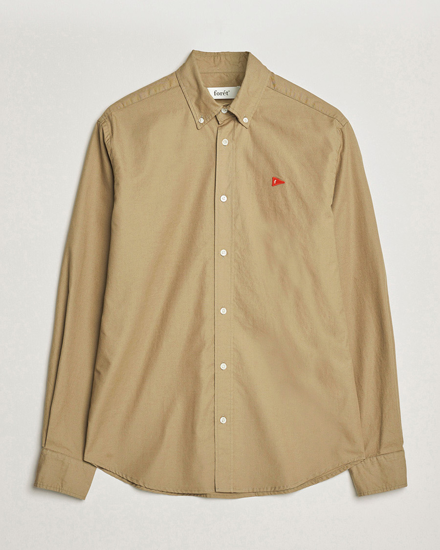 Homme | Chemises | Forét | Flag Regular Fit Oxford Shirt Khaki