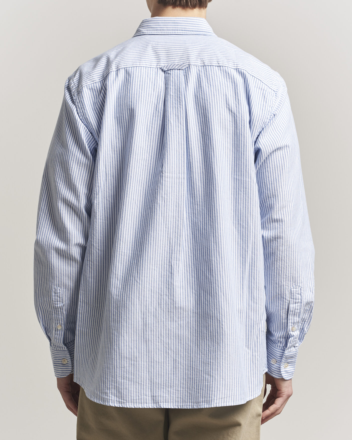 Homme | Chemises | Forét | Flag Regular Fit Pocket Oxford Shirt Blue Stripe