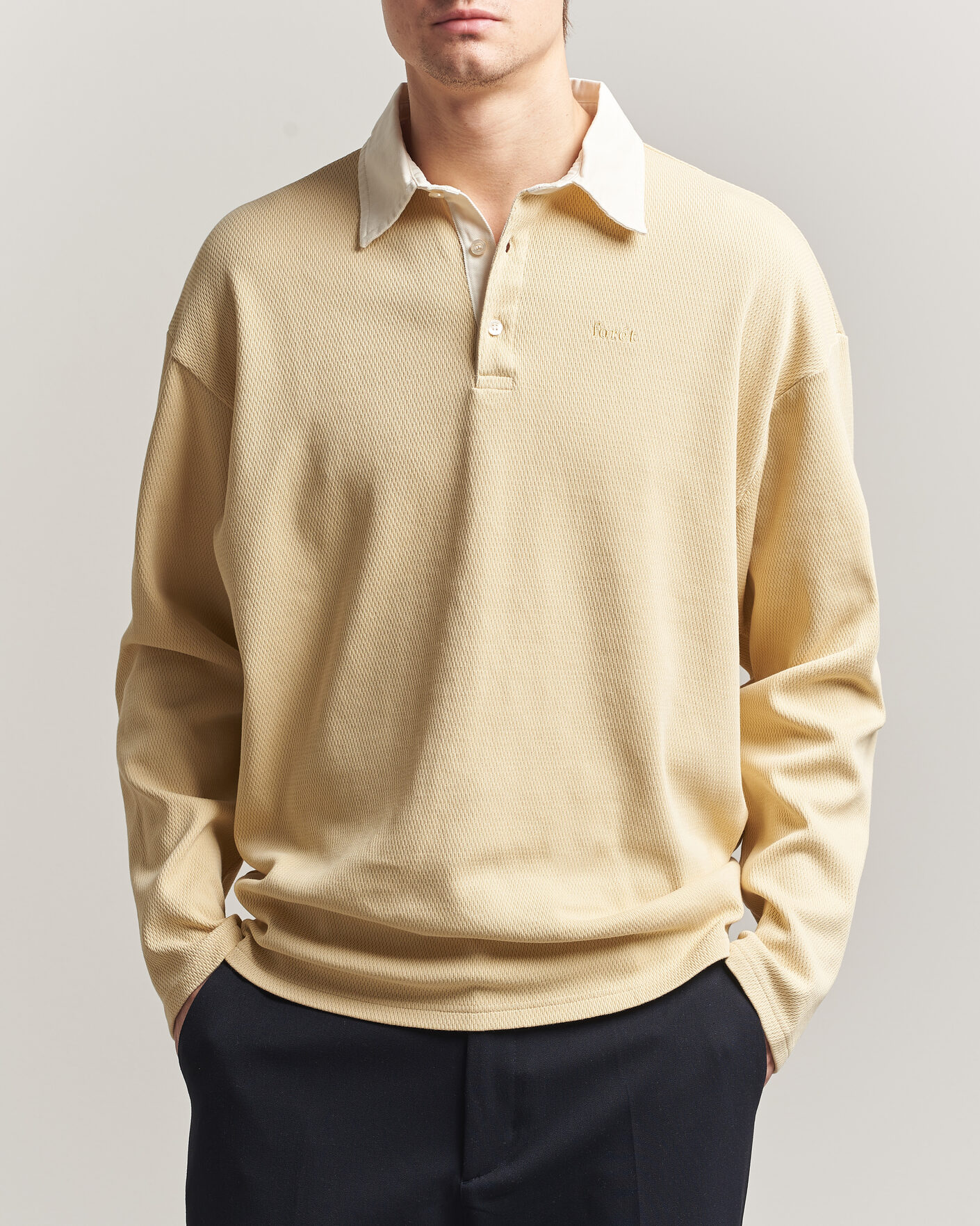 Homme | Pulls Et Tricots | Forét | Match Rugby Structured Sweatshirt Vintage Yellow
