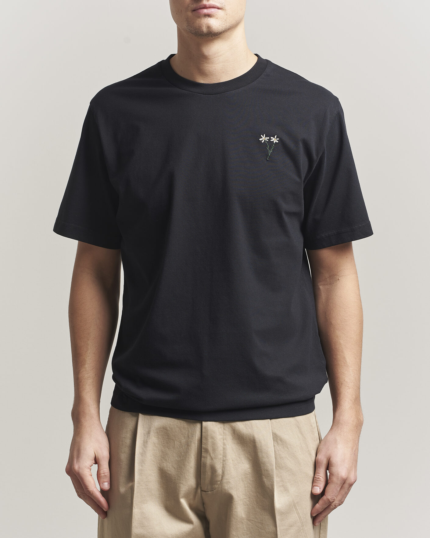 Homme | T-shirts | Forét | Posy T-Shirt Black