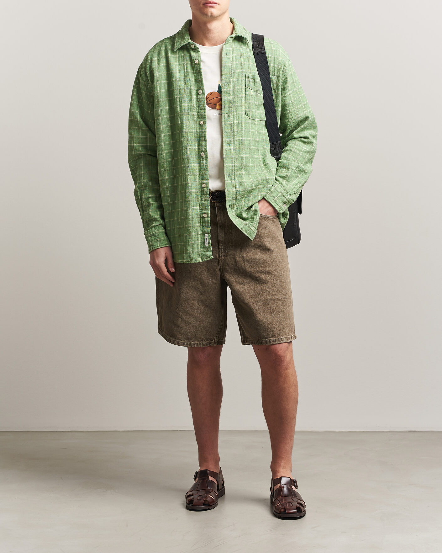 Homme | Chemises | Forét | Scout Relaxed Fit Loose Weave Shirt Vibrant Moss