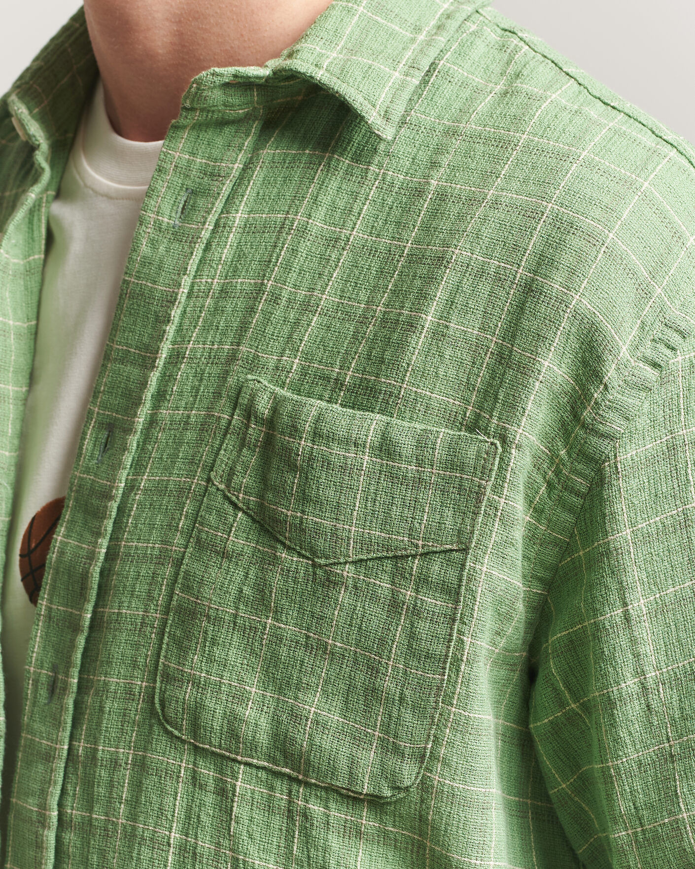 Homme | Chemises | Forét | Scout Relaxed Fit Loose Weave Shirt Vibrant Moss