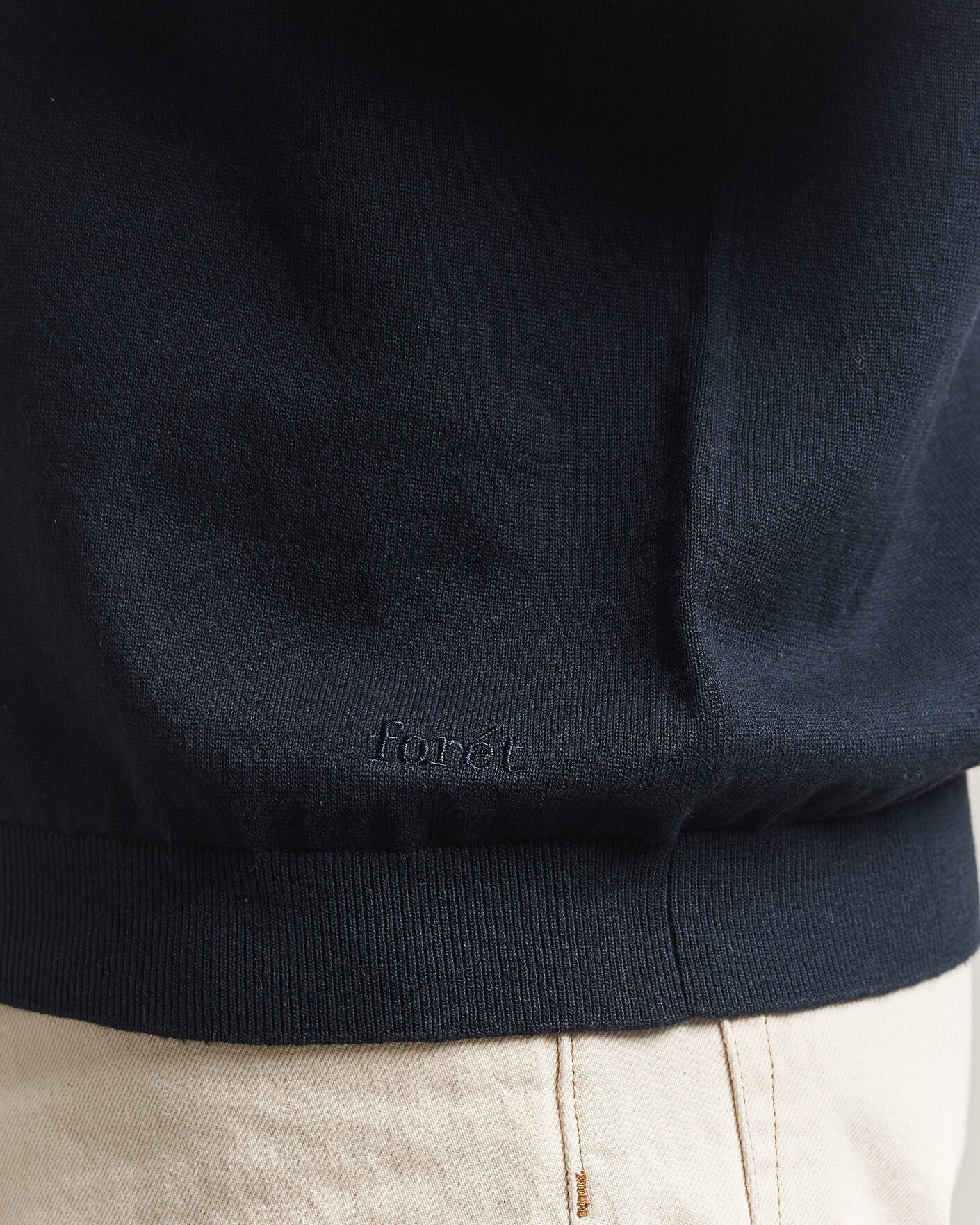 Homme | Polos | Forét | Sea Cotton/Linen Polo Navy