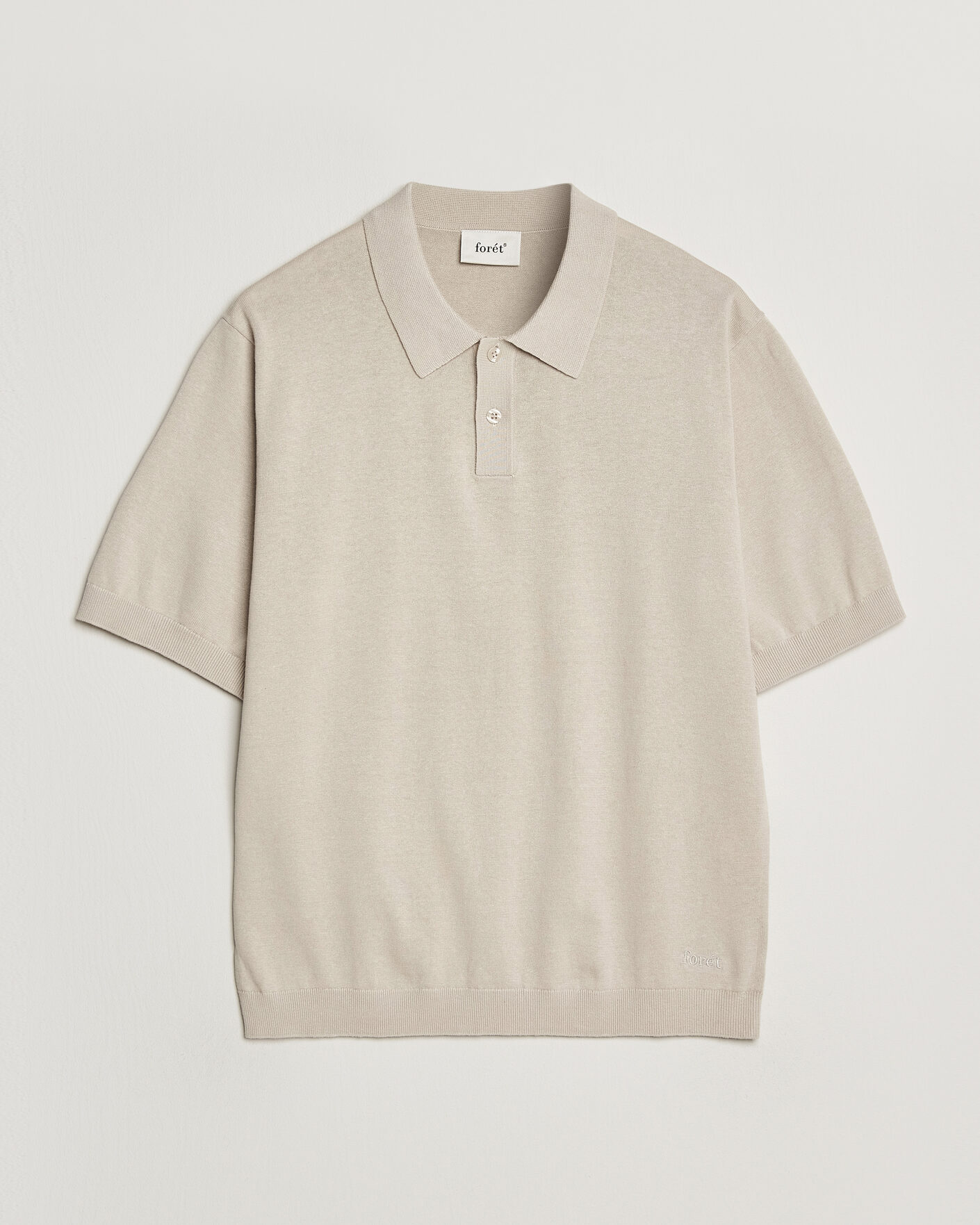 Homme | Polos | Forét | Sea Cotton/Linen Polo Oatmeal