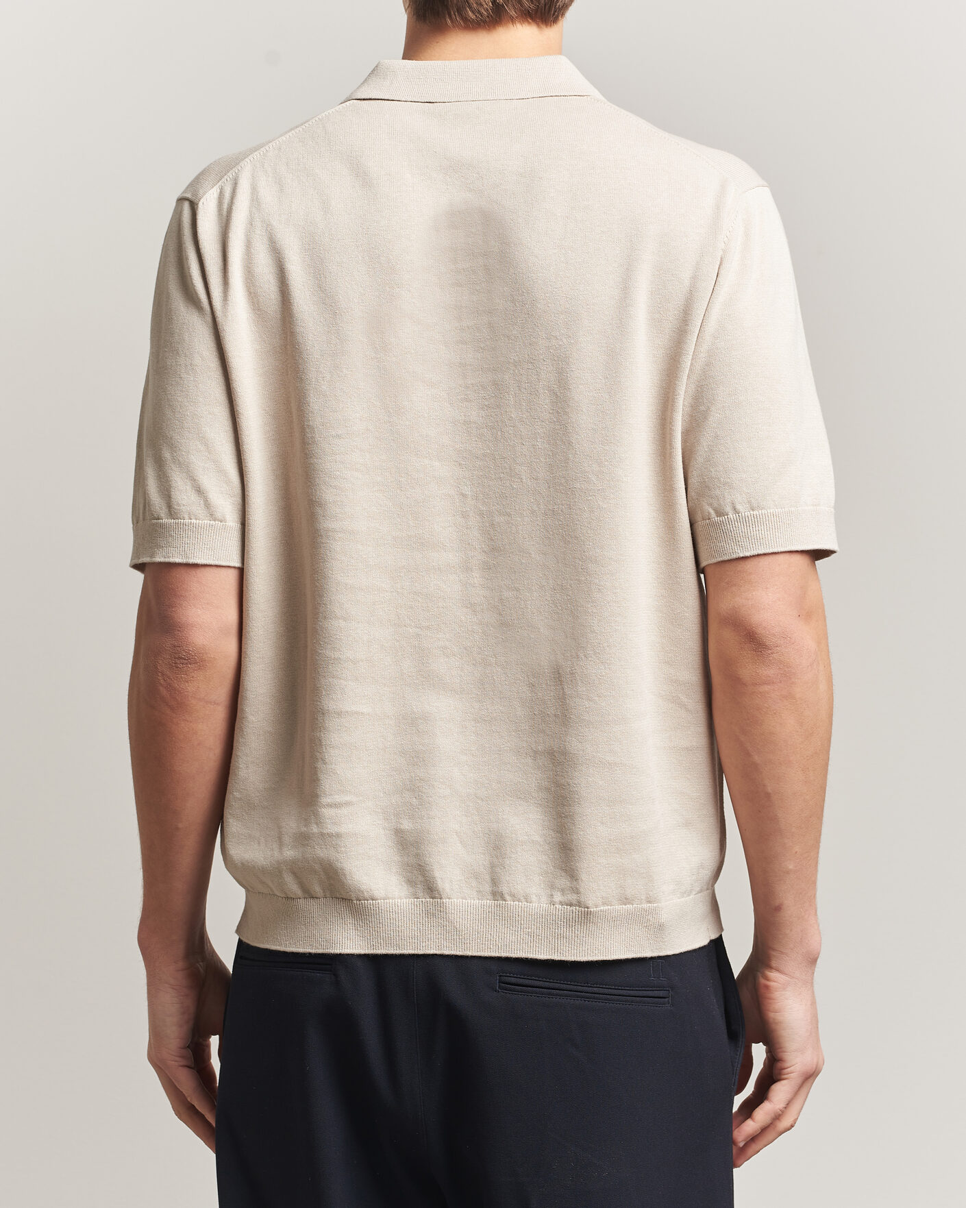 Homme | Polos | Forét | Sea Cotton/Linen Polo Oatmeal