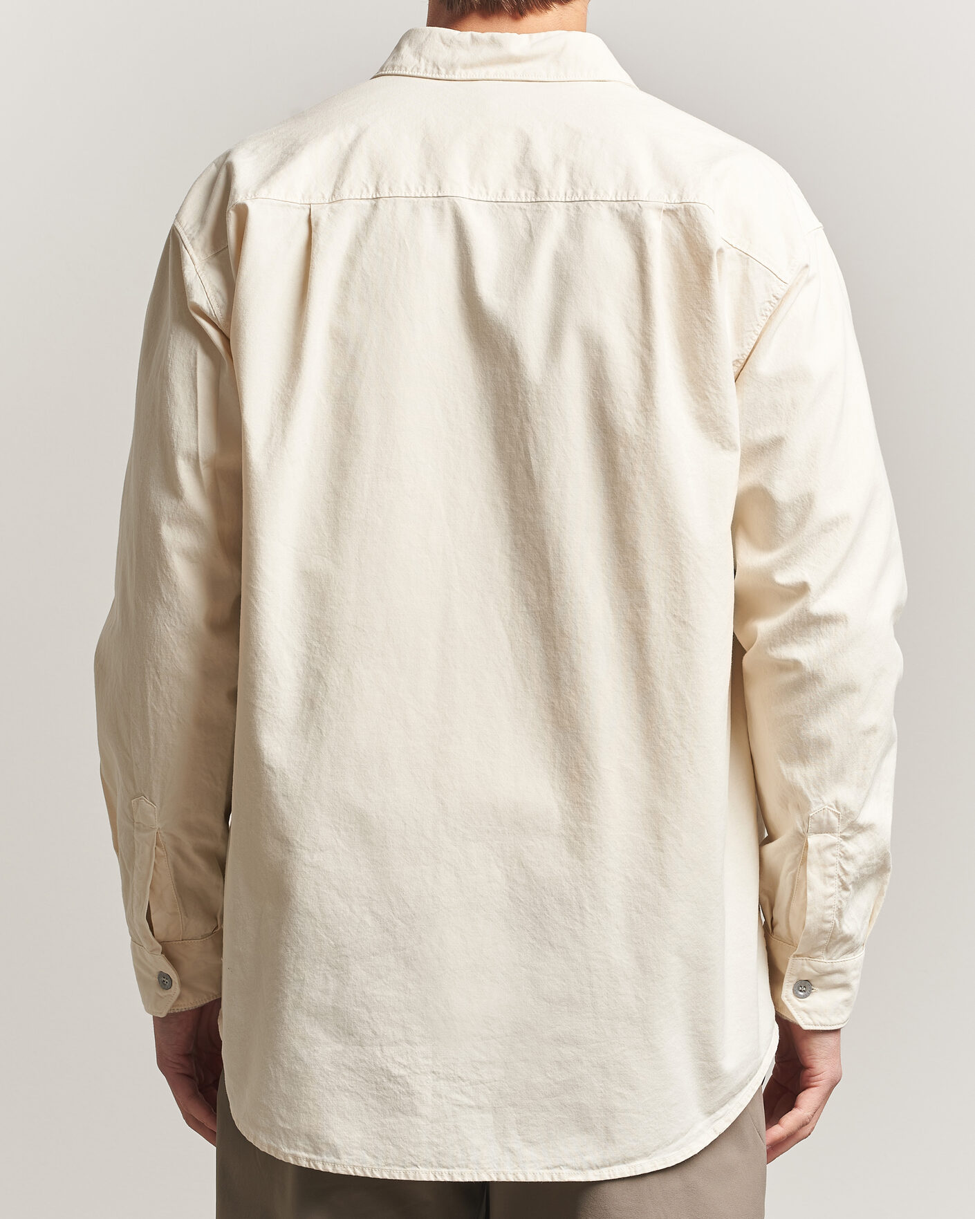 Homme | Chemises | Stone Island | Marina Cotton Panama Weave Overshirt Ivory