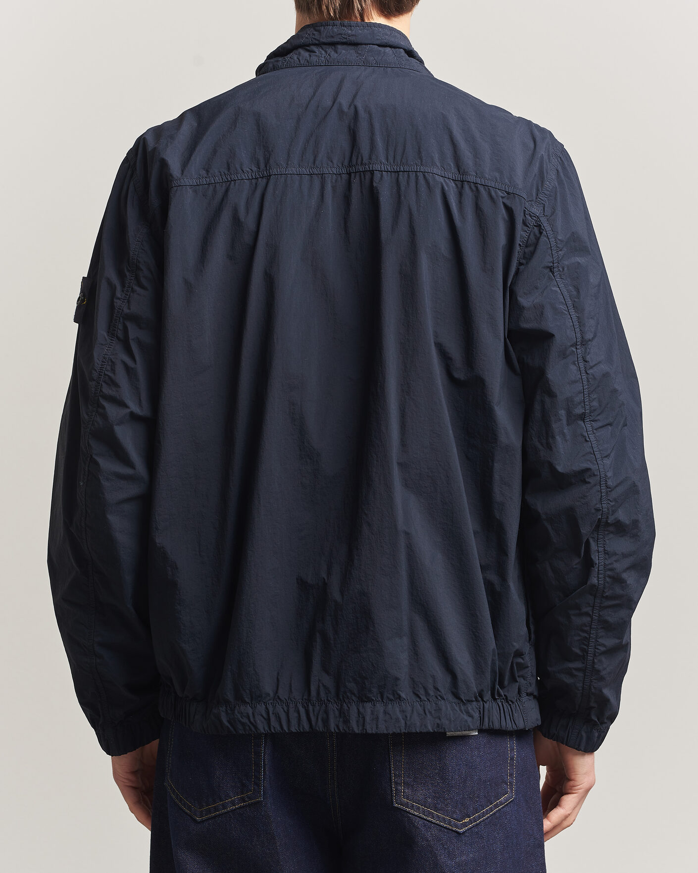 Homme | Manteaux Et Vestes | Stone Island | Nylon Smerigliato-TC Stand Collar Jacket Navy