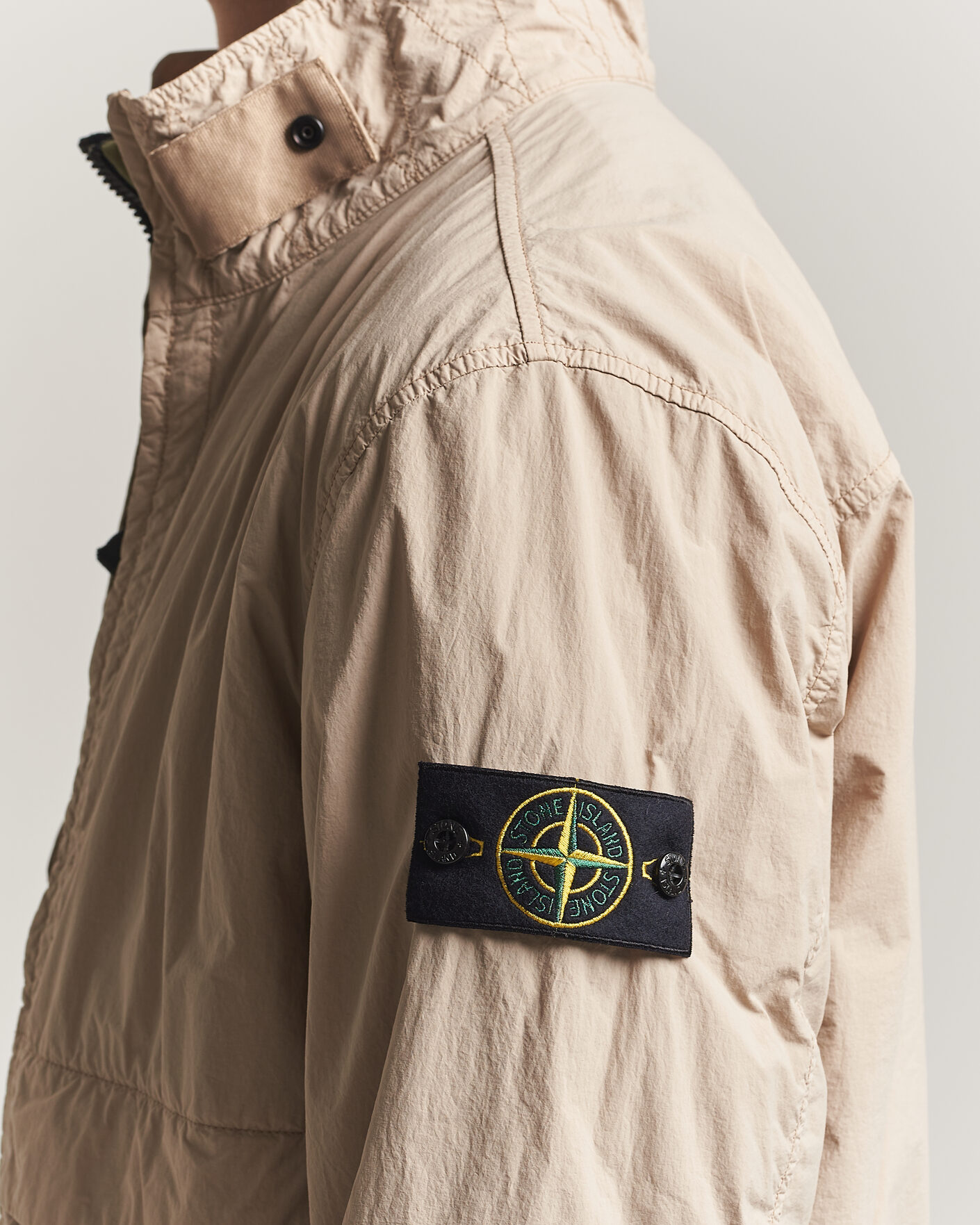 Homme | Manteaux Et Vestes | Stone Island | Nylon Smerigliato-TC Stand Collar Jacket Desert