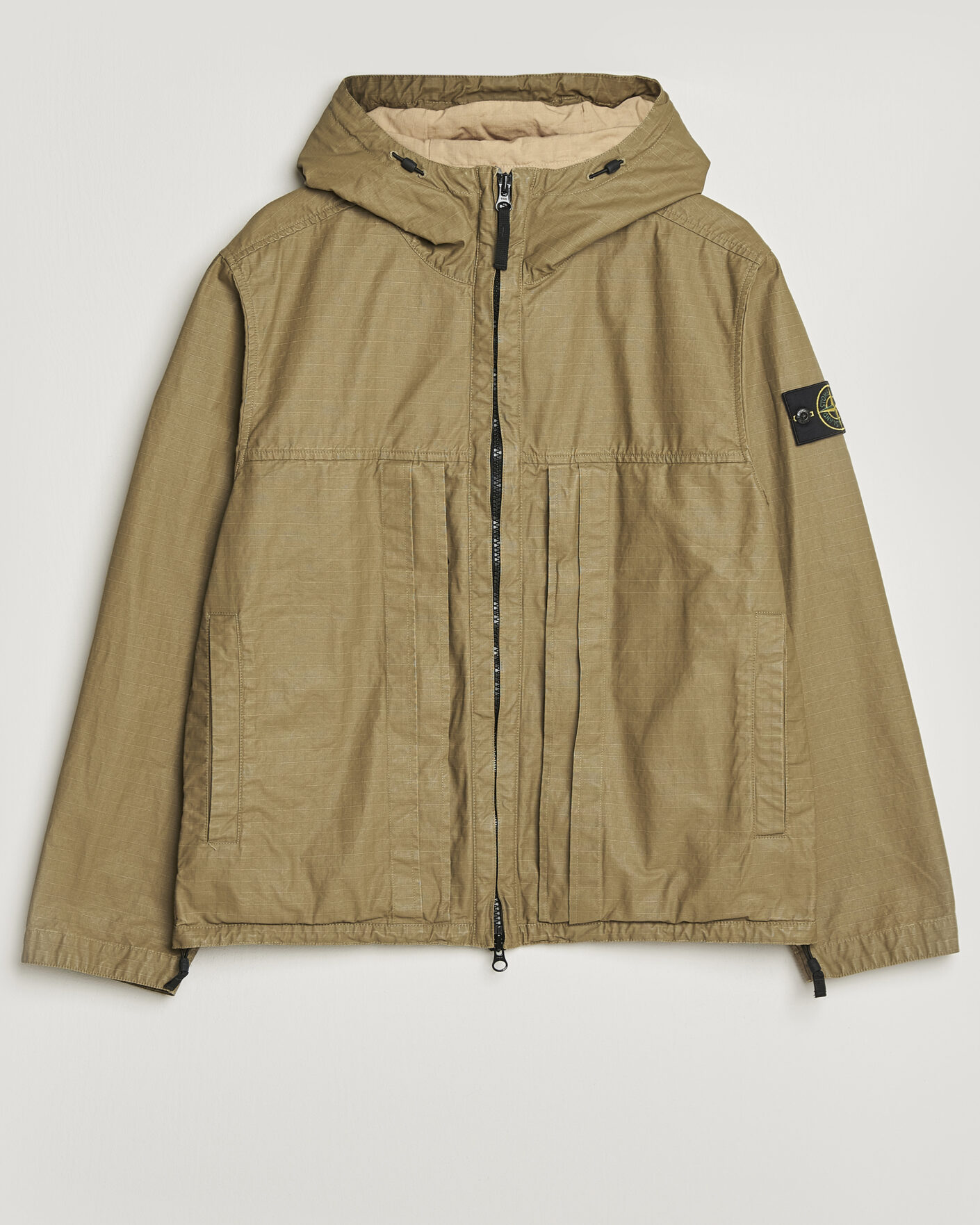 Homme | Manteaux Et Vestes | Stone Island | Double Coated Cotton Ripstop Jacket Military Green