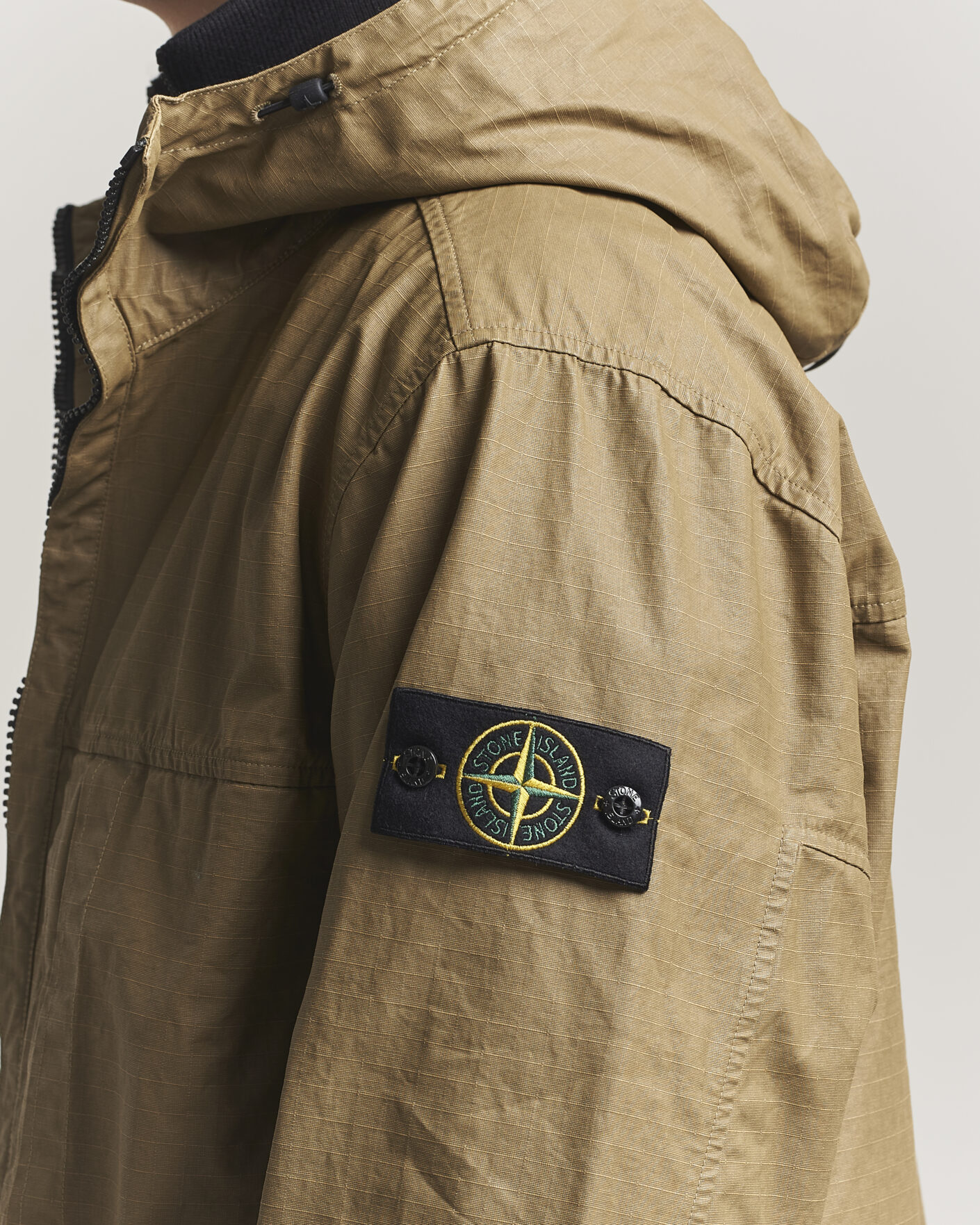 Homme | Manteaux Et Vestes | Stone Island | Double Coated Cotton Ripstop Jacket Military Green