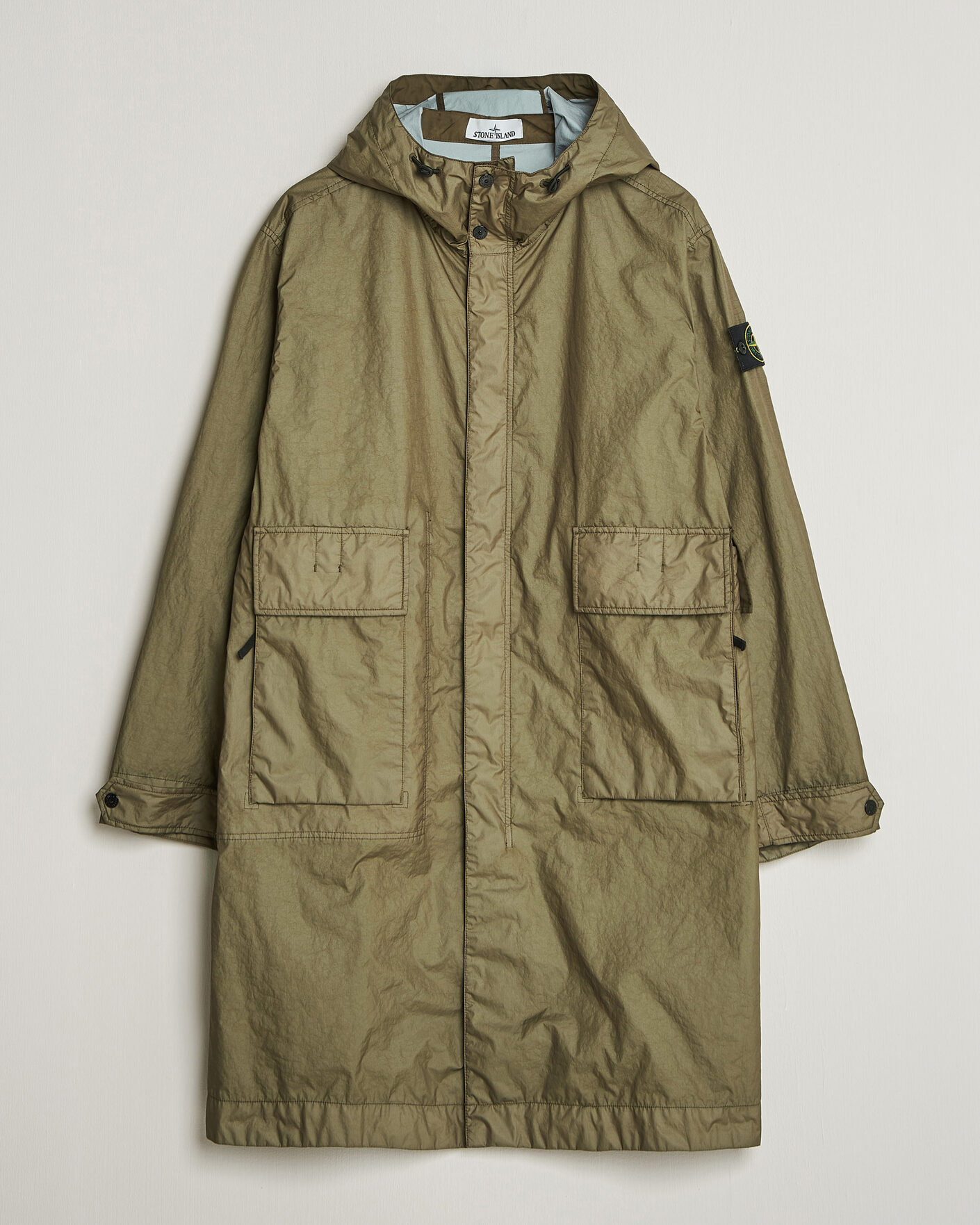 Homme | Manteaux Et Vestes | Stone Island | Membrana 3L Hooded Parka Military Green