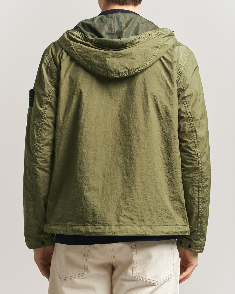 Homme | Manteaux Et Vestes | Stone Island | Crinkle Reps Padded Hood Jacket Military Green